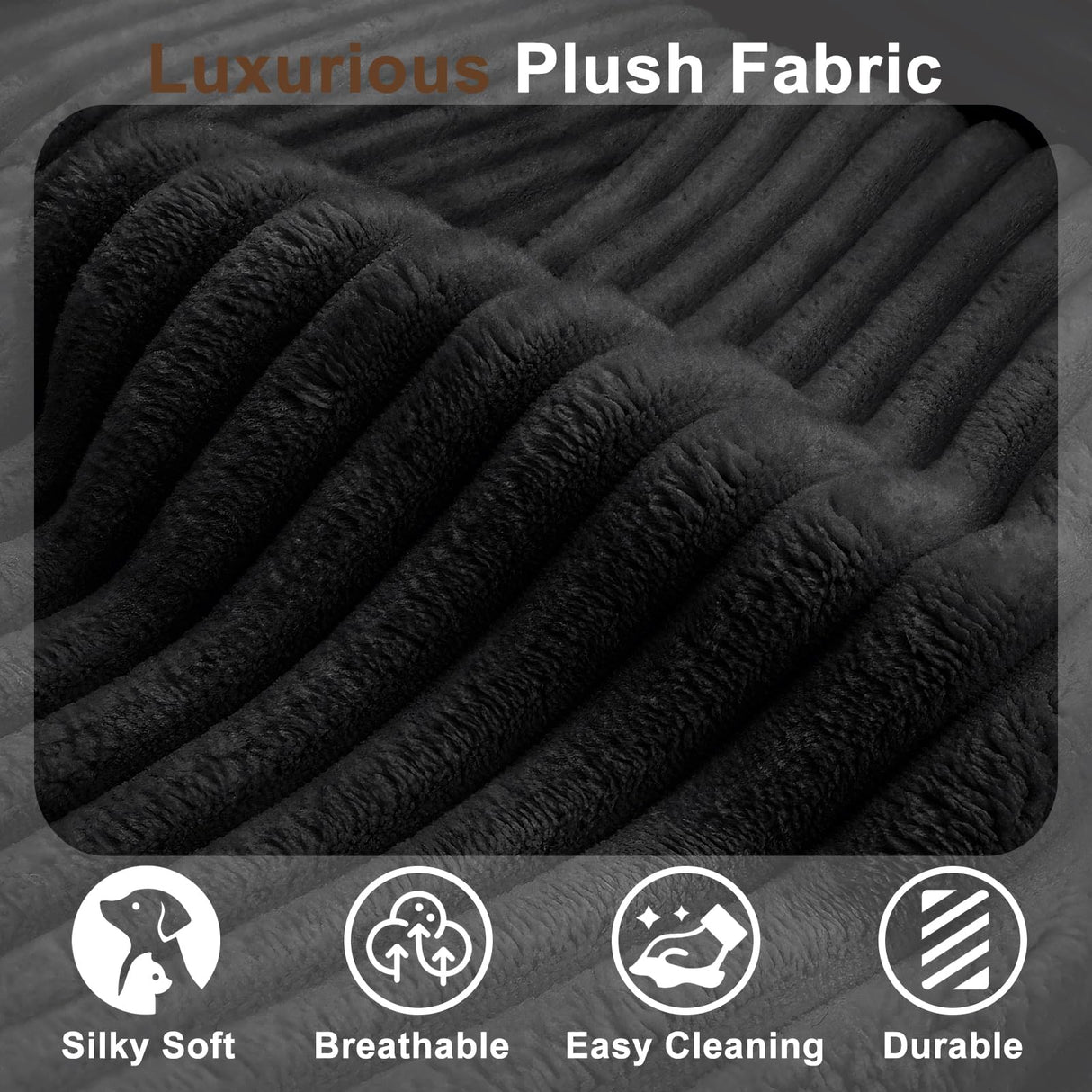 Nigoone Sofa Bed Futon, Versatile Foldable Sleeper Chair with Pillow, Supportive Memory Foam, Plush Corduroy Fabric, Cozy Floor Couch, Convertible Mattress for Bedroom/Living Room/Guest/Office, Black Nigoone