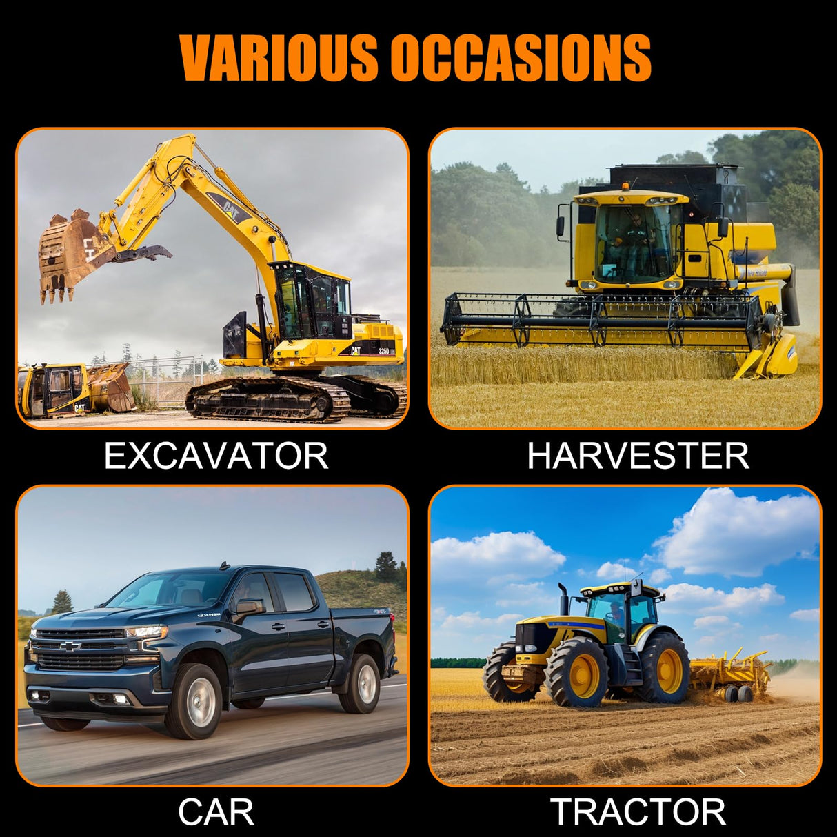 HTOMT 11pcs Grease Gun Lubrication Accessory Kit,360° Grease Coupler Adapter Multi-Function Quick Connects to Any Grease Fit on Any Machine,Connect Greasing 3 Types of Nozzles,Flexible Hose Extension HTOMT