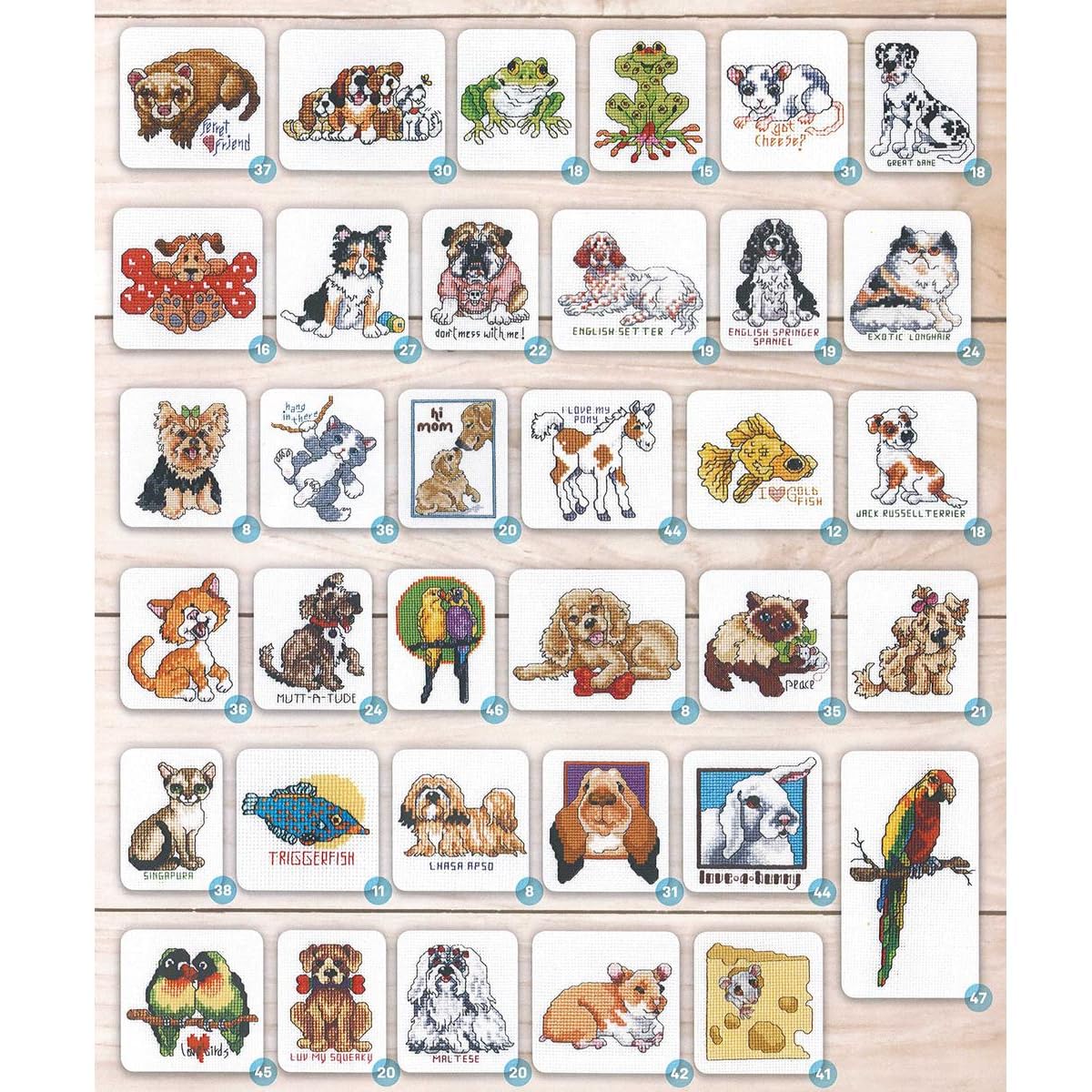 Leisure Arts Cross Stitch Luvable Pets Cross Stitch Book, Patterns, Books, Pattern Book, Design Books, Design Books LEISURE ARTS