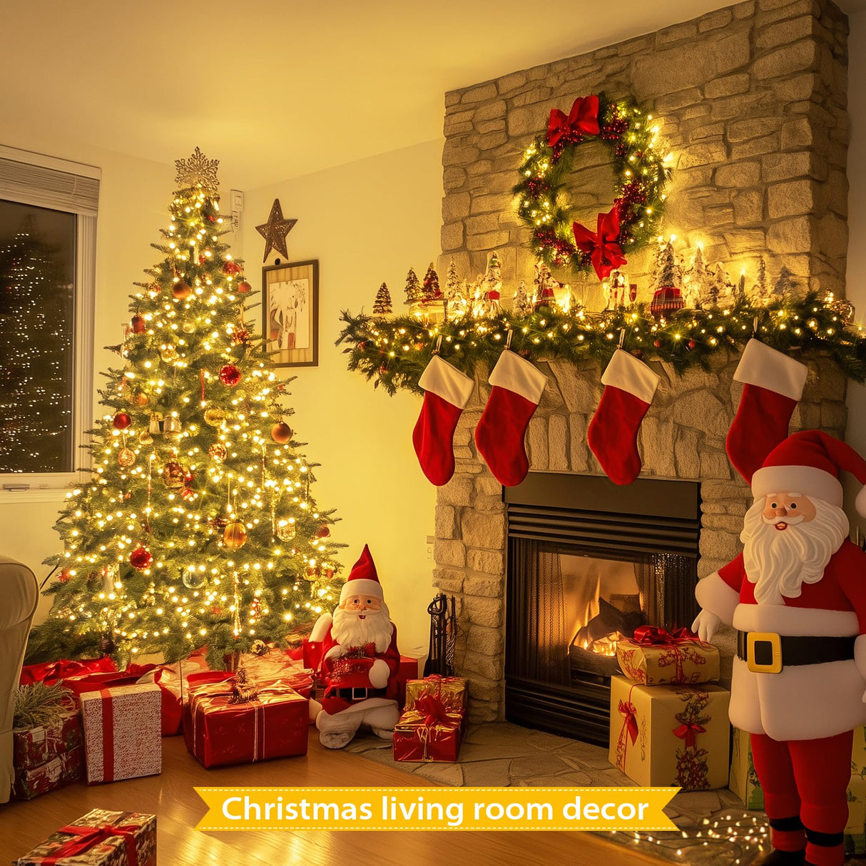 JMEXSUSS 66ft 200 LED Christmas Lights Outdoor, Warm White Christmas Tree Lights Indoor Plug in, 8 Modes Twinkle Christmas String Lights for Tree Outside Bedroom Wedding Party Ceiling Home Decorations JMEXSUSS