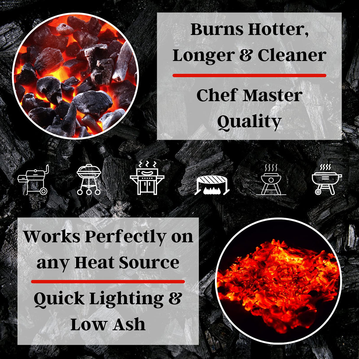 All Natural Hardwood Lump Charcoal, Burns Hotter, Longer & Cleaner, Low Ash & Easy to Light, Natural Hardwood Lump Charcoal for Grilling, Smoking, Kamado and Kettle Grills by Mr. Bar-B-Q (8-Pound Bag) Mr. Bar-B-Q