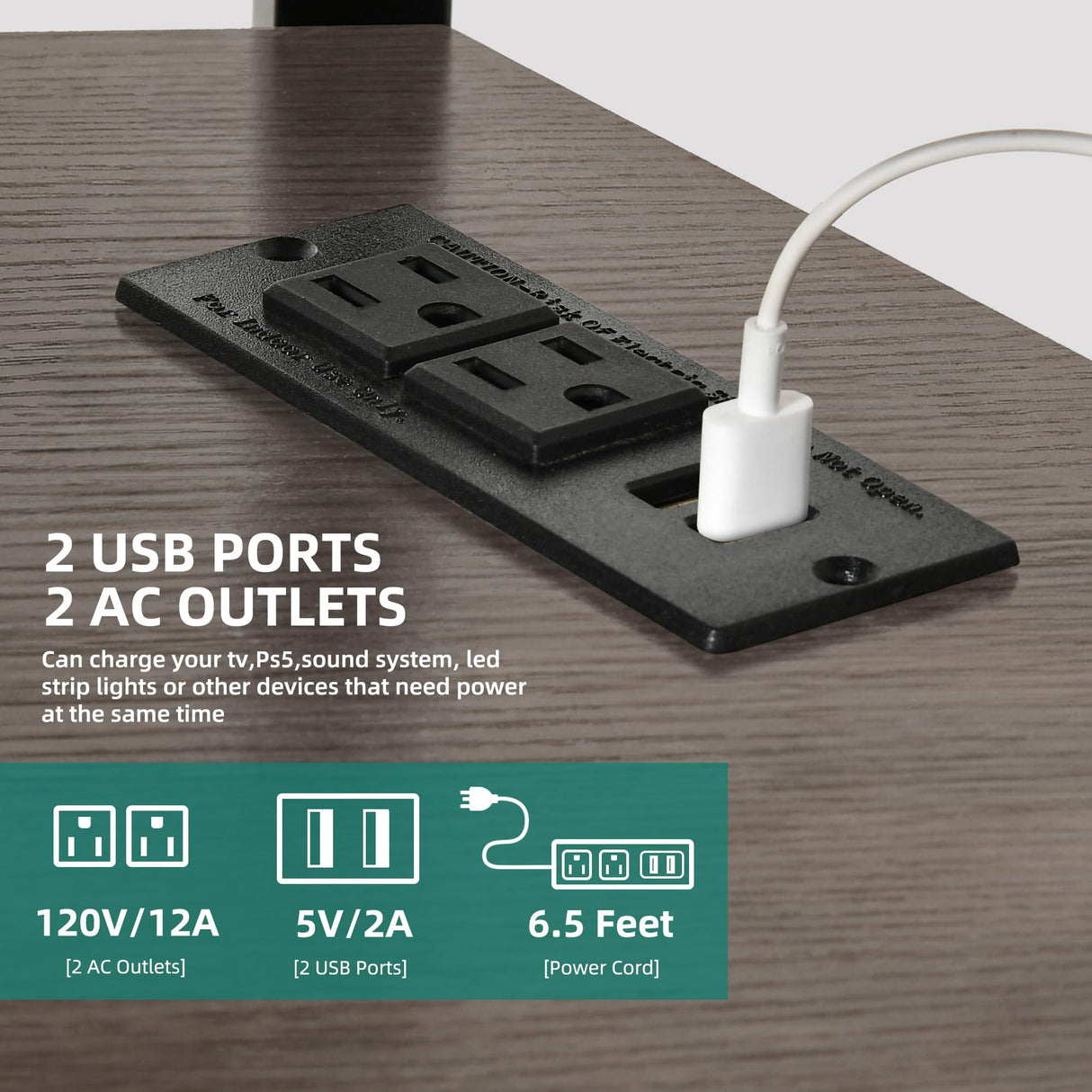 YITAHOME TV Stands for Living Room, 65 inch TV Stand with Mount and Power Outlet, Entertainment Center with Storage, Led TV Stand for 55/6065/70 inch TV, TV Console Cabinet for Living Room, Grey YITAHOME