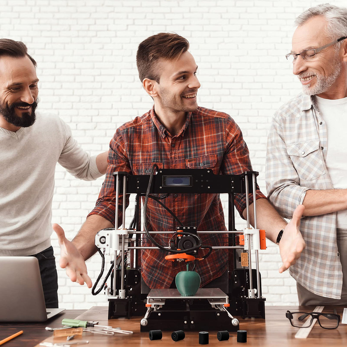 Honoson 8 Pcs 3D Printer Heatbed Parts Silicone Leveling Solid Bed Mount Stable Hotbed Heat Resistant Buffer Compatible with CR-10 Ender 3 Bottom Connect (Black,0.63 Inch, 0.7 Inch) Honoson