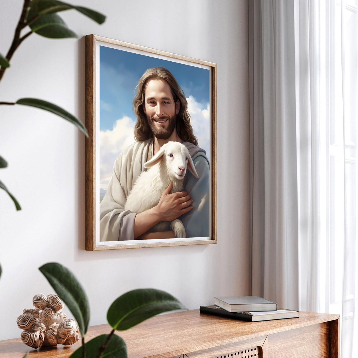 SKRYUIE Paint by Numbers Kit for Adults Beginner Jesus, Acrylic Christ Oil Painting by Numbers Kits with PaintBrushes Paintwork Art Crafts Canvas for Home Decor 16x20 inch SKRYUIE