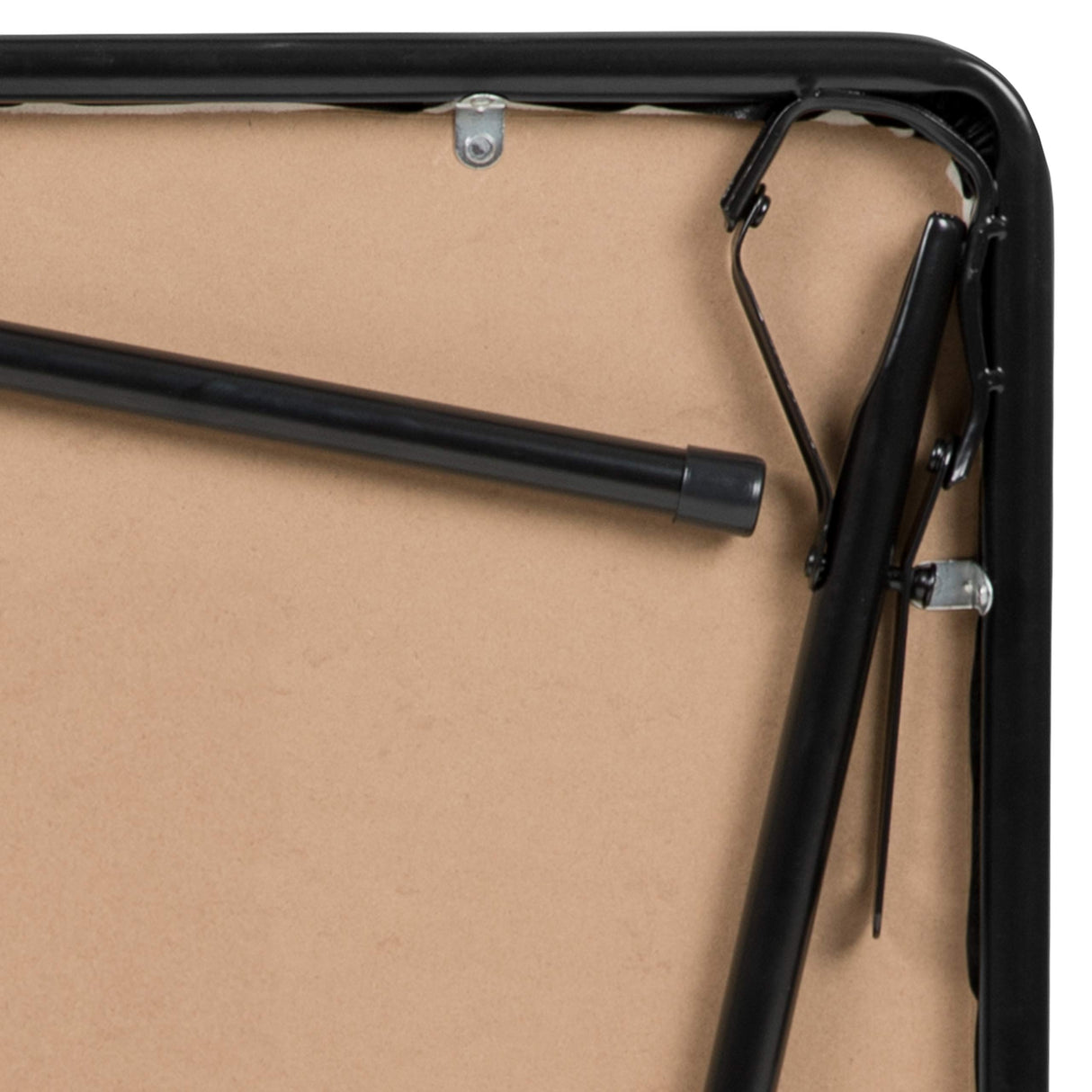 Flash Furniture Mindy Folding Kids Table with Vinyl Padded Top, Children's Square Activity Table for Daycare and Classrooms, Black Flash Furniture