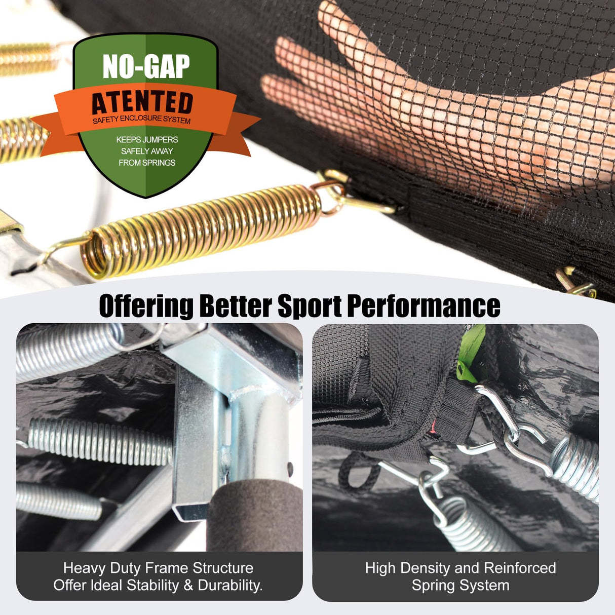 Cylivolk 7FT Trampoline for Kids, Heavy Duty Recreational Trampolines Toddler Trampoline with Enclosure Net Ladder Indoor Outdoor Trampoline CPC Approved Cylivolk