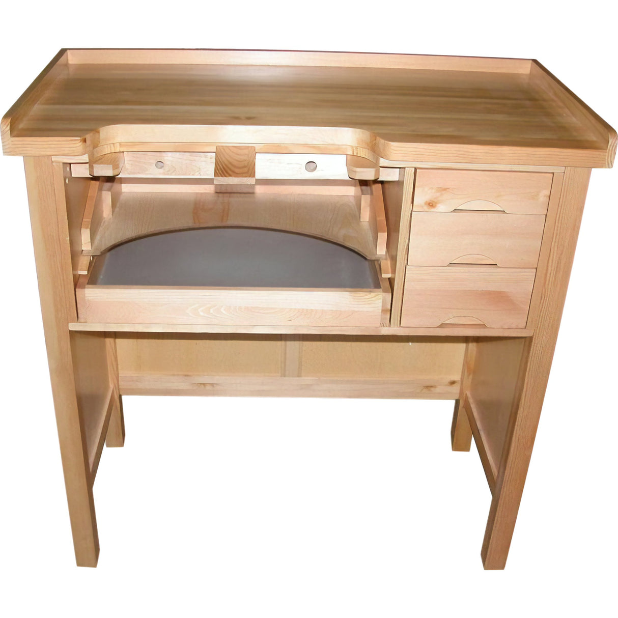 Grobet Jewelers Type Workbench - Heavy-Duty - Solid Wood Grobet