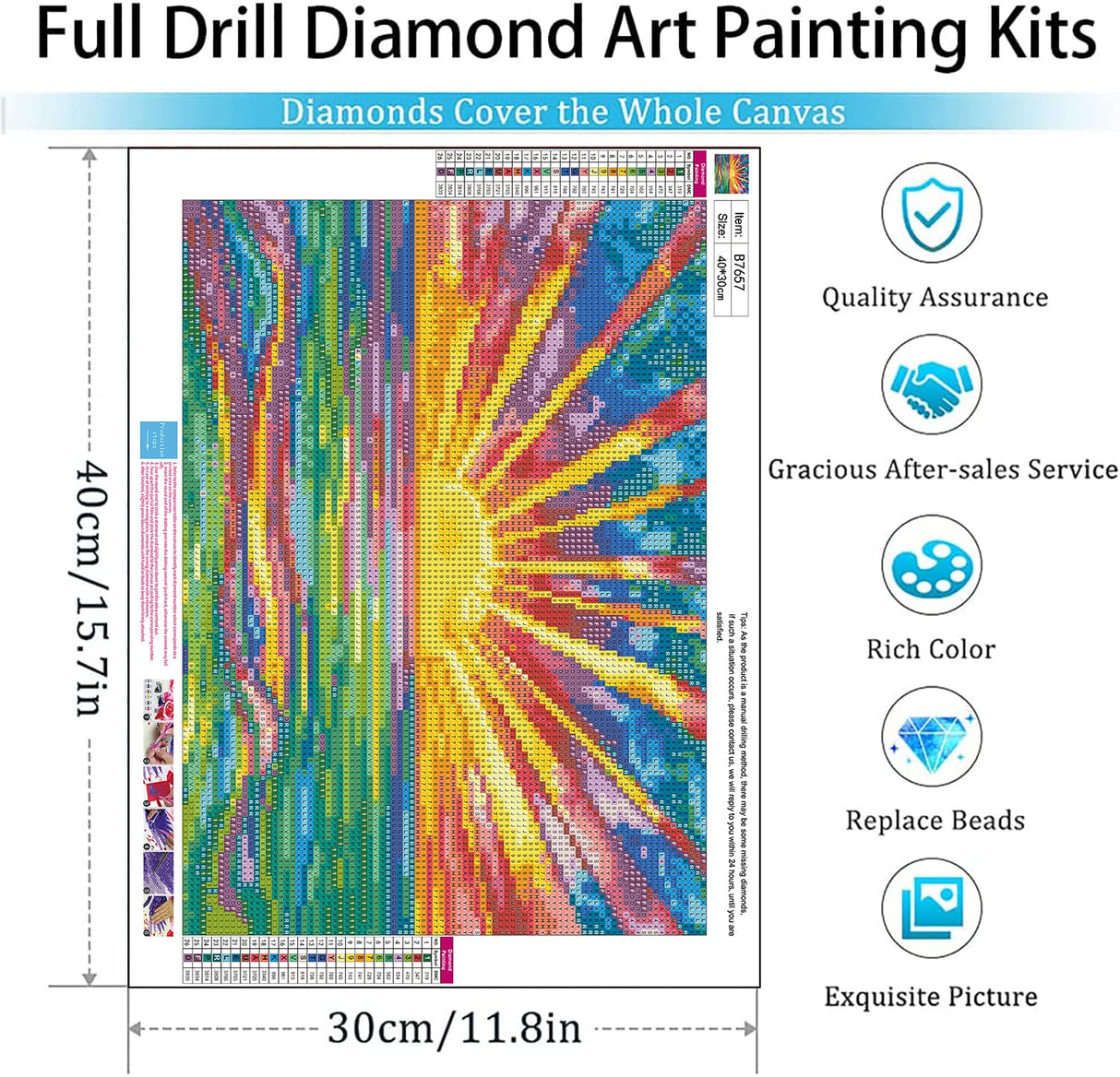 GemZono Diamond Painting Kits for Adults DIY 5D Diamond Art Paint with Round Diamonds Full Drill Sunrise Art Painting Kit for Home Wall Decor Gifts(12x16inch/30×40cm) GemZono