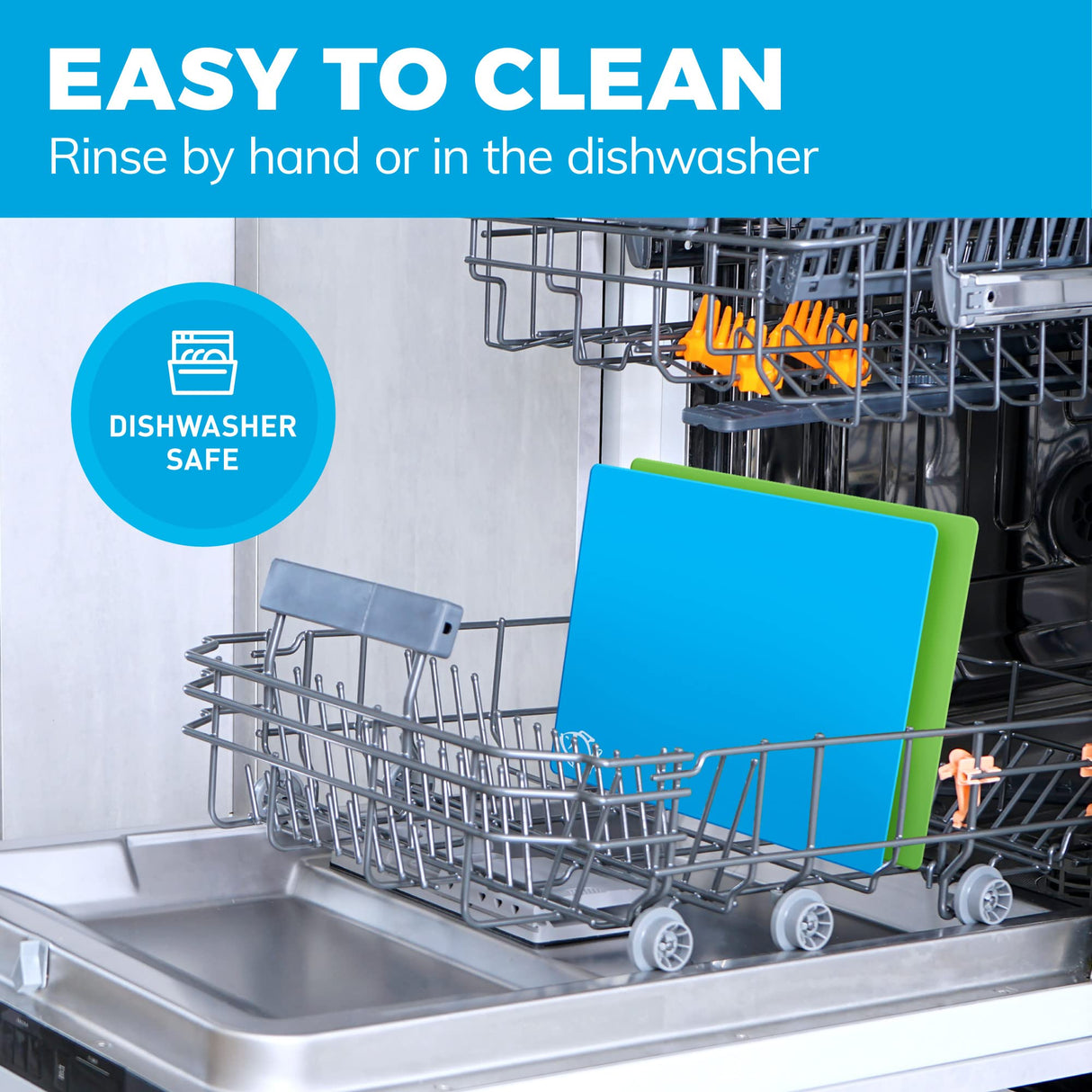 Bamboo Cutting Board Set - Easy-to-Clean Wood Cutting Board Set with 6 Color-Coded Flexible Plastic Cutting Boards with Food Icons - Wooden Cutting Boards For Kitchen - Wooden Chopping Board Set Cooler Kitchen