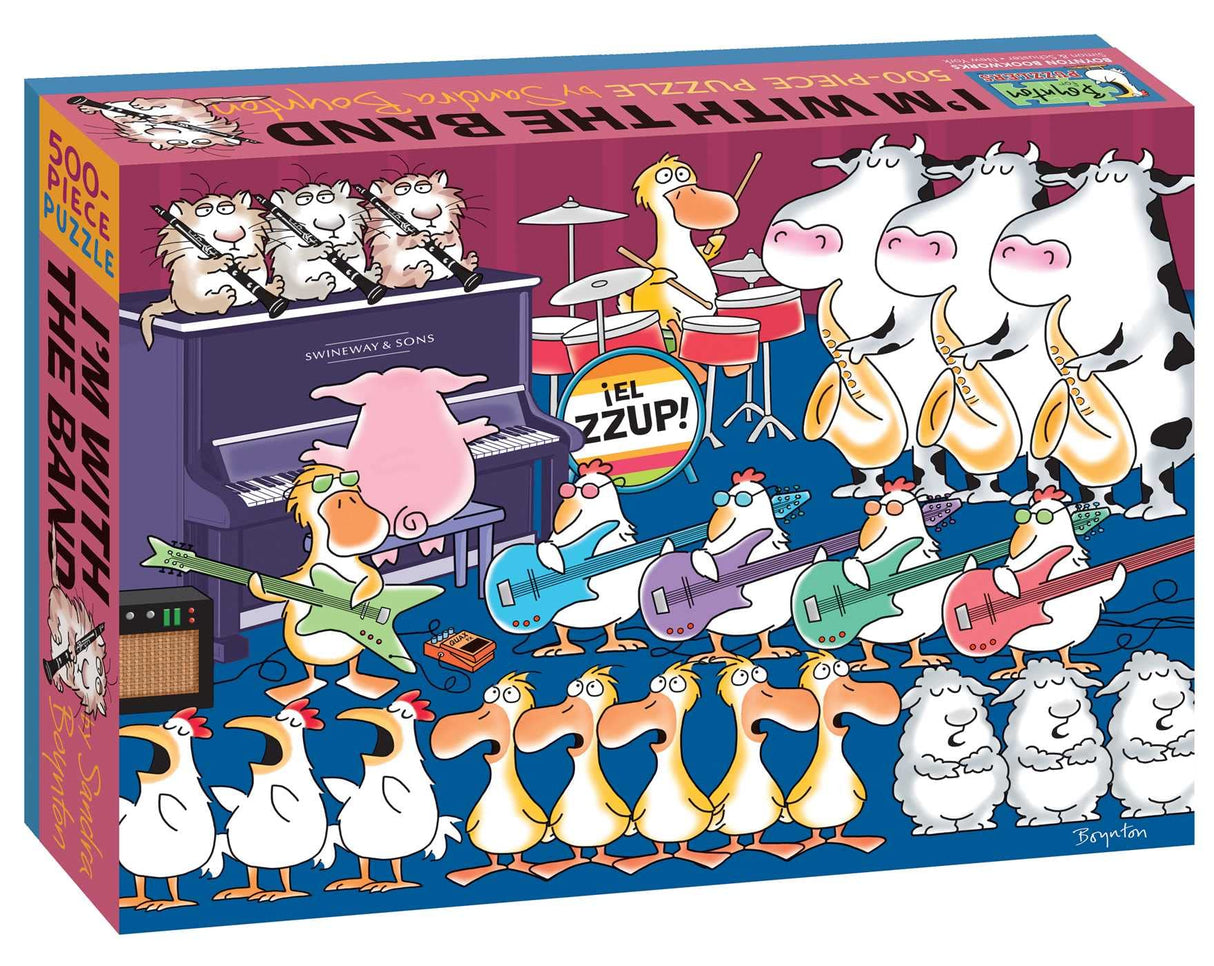 I'm with the Band: 500-Piece Puzzle (Boynton for Puzzlers) WoodArtSupply