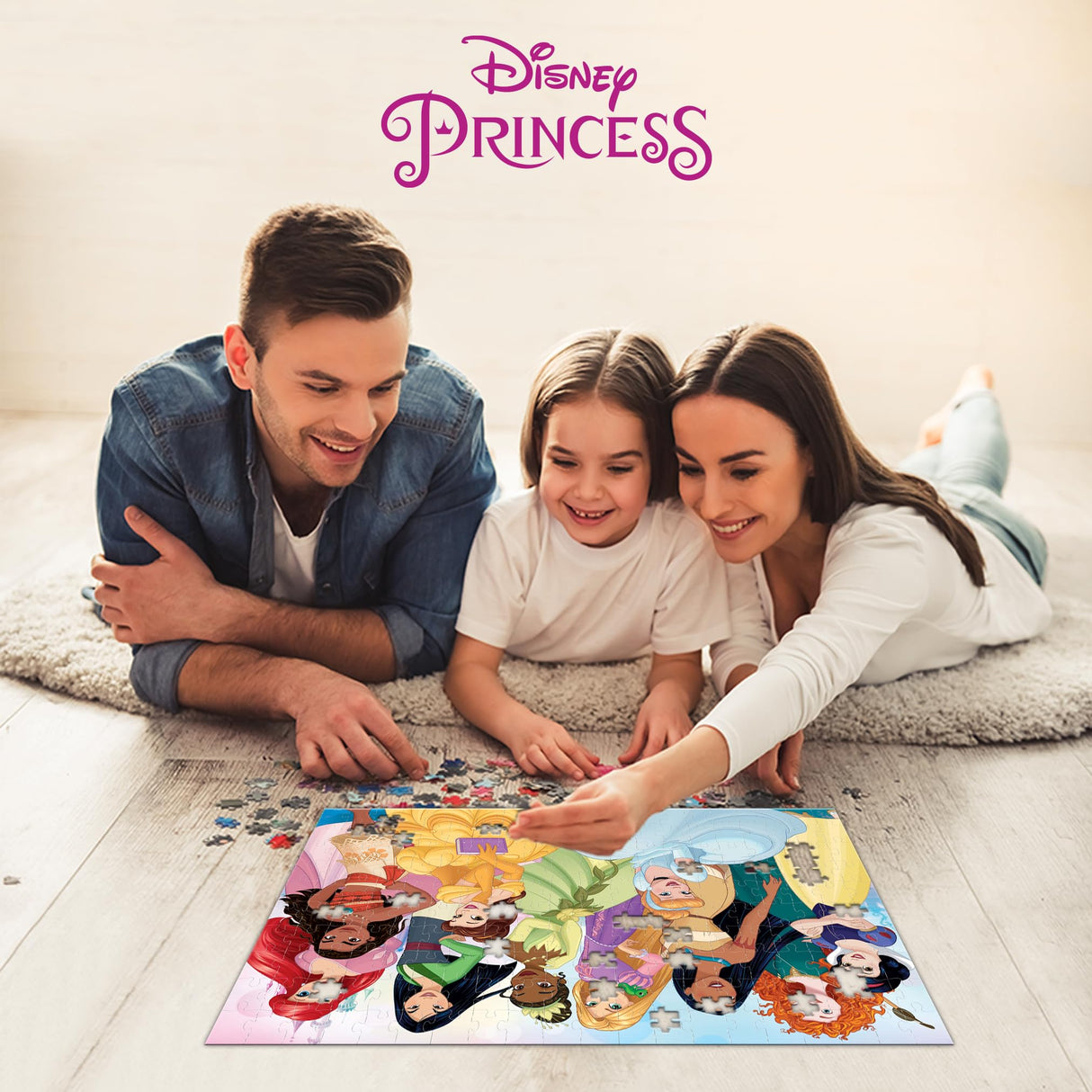 Prime 3D - Disney Princess Collection 3D Jigsaw Puzzle | 200 Piece Lenticular Game for Adults, Kids & Families | 24" x 18" Challenging & Fun Activity with Depth & Motion | Officially Licensed Gift Prime 3D