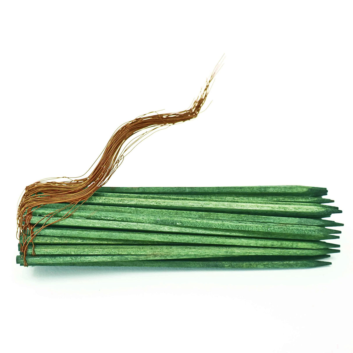 Cowee Wired Wood Picks 6'' Package of 50 Picks =1.07 oz Professional Floral Stem Supports Dk Green (50, 6 INCH) Cowee