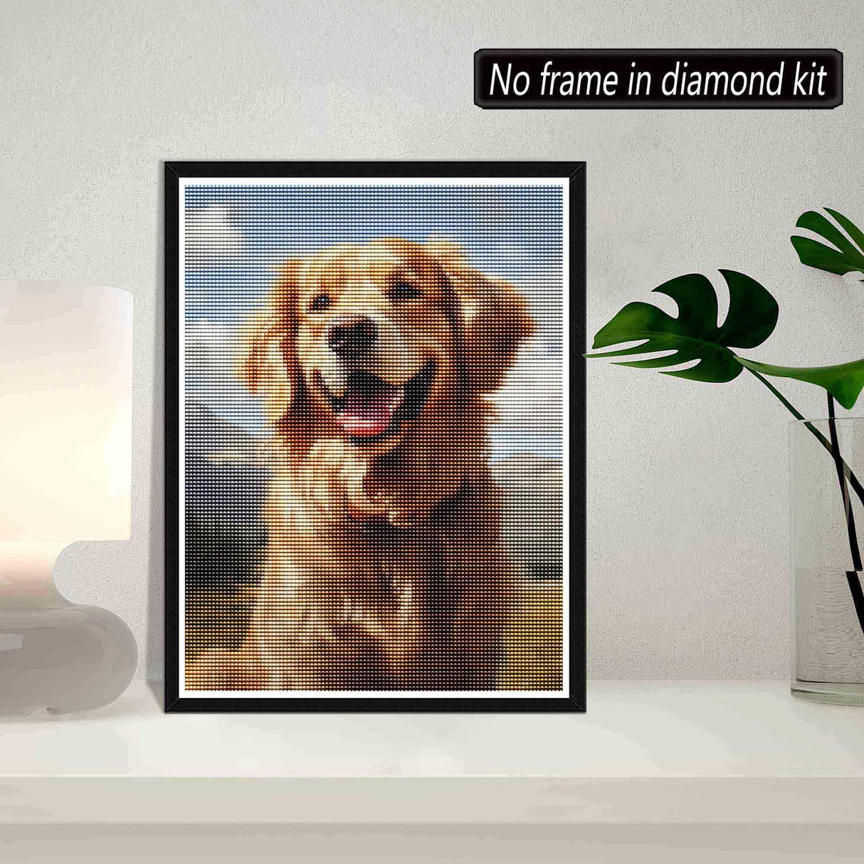 SKRYUIE 5D Dog Diamond Painting Kits - DIY Diamond Art Kits for Adults Animal, Full Round Drill - Crystal Cross Stitch - Adults Craft for Wall & Office Decor - 12x16 inch 22 SKRYUIE