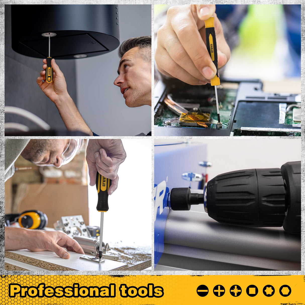 Magnetic Screwdriver Set with Case: 86-Piece Slotted Phillips, Hex, Torx, Precision, Nut Drivers, Driver Bits and Magnetizer, Ergonomic Handle, Ideal for Mechanics and Professionals ELEAD