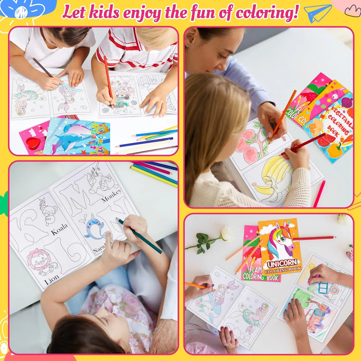 28PCS Coloring Books for Kids Party Favors: Ages 2-4 4-8 Easter,Summer End of the Year,Back to School,Halloween,Christmas Birthday Mini Gifts Bulk,Classroom Goodie Bags Stuffer Fillers(Not Duplicate) Geefuun