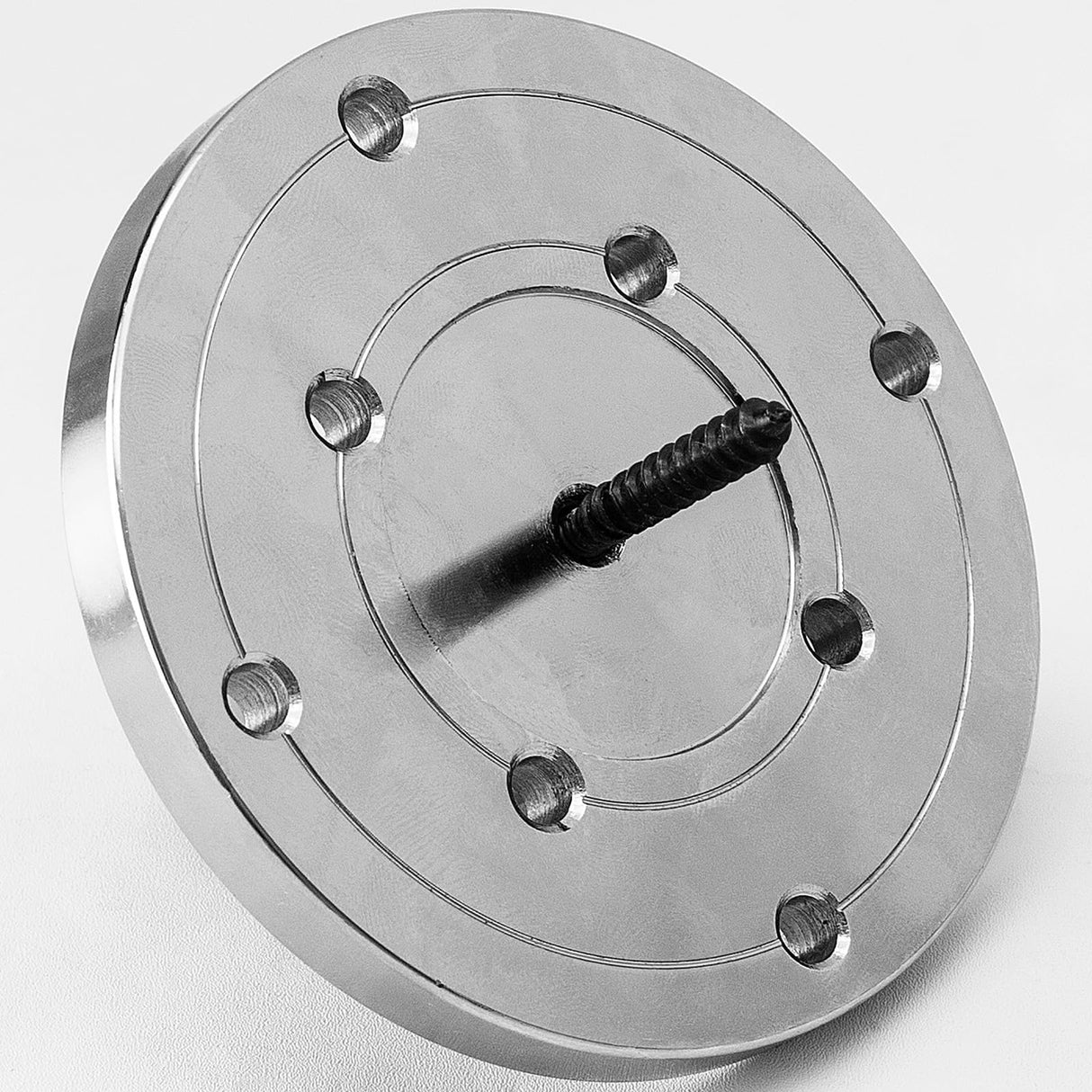 4" Steel Wood Lathe Faceplate,Faceplate for Wood Lathe,Lathe Face Plate Fit for 1" x 8TPI Spindle with Screwchuck HAowosi