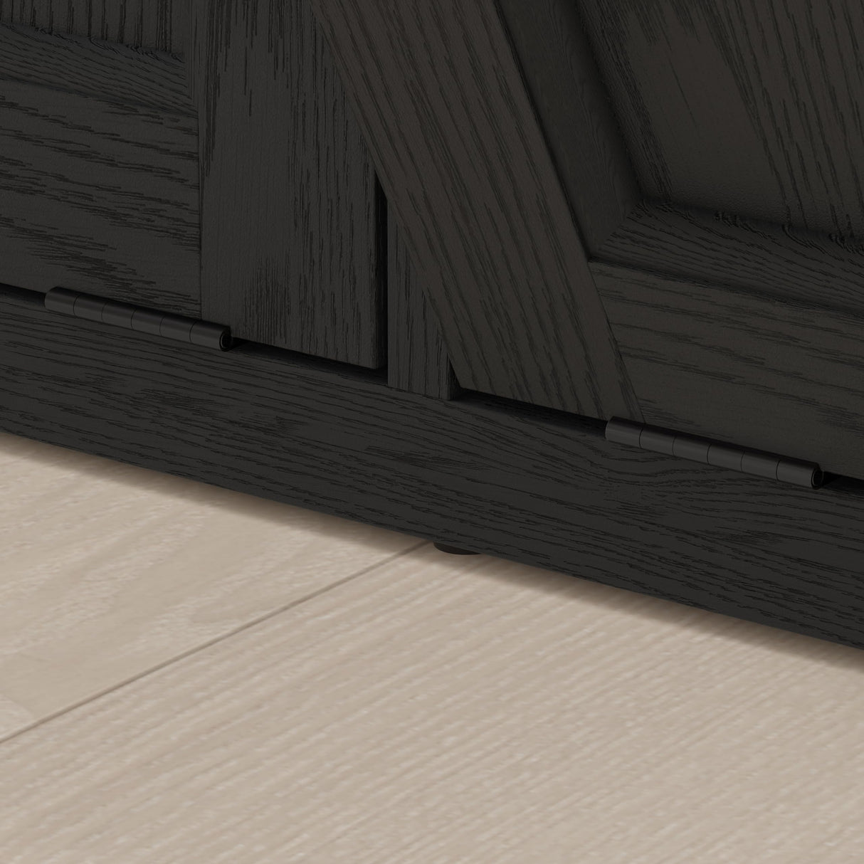 XM-ICE Tilt Out Trash Cabinet with Quick Installation and Deodorising Function, Wooden Trash Kichen Cabinet Holds Up to 2x13 Gallons Bins, Freestanding Trash Cabinet, Black XM-ICE