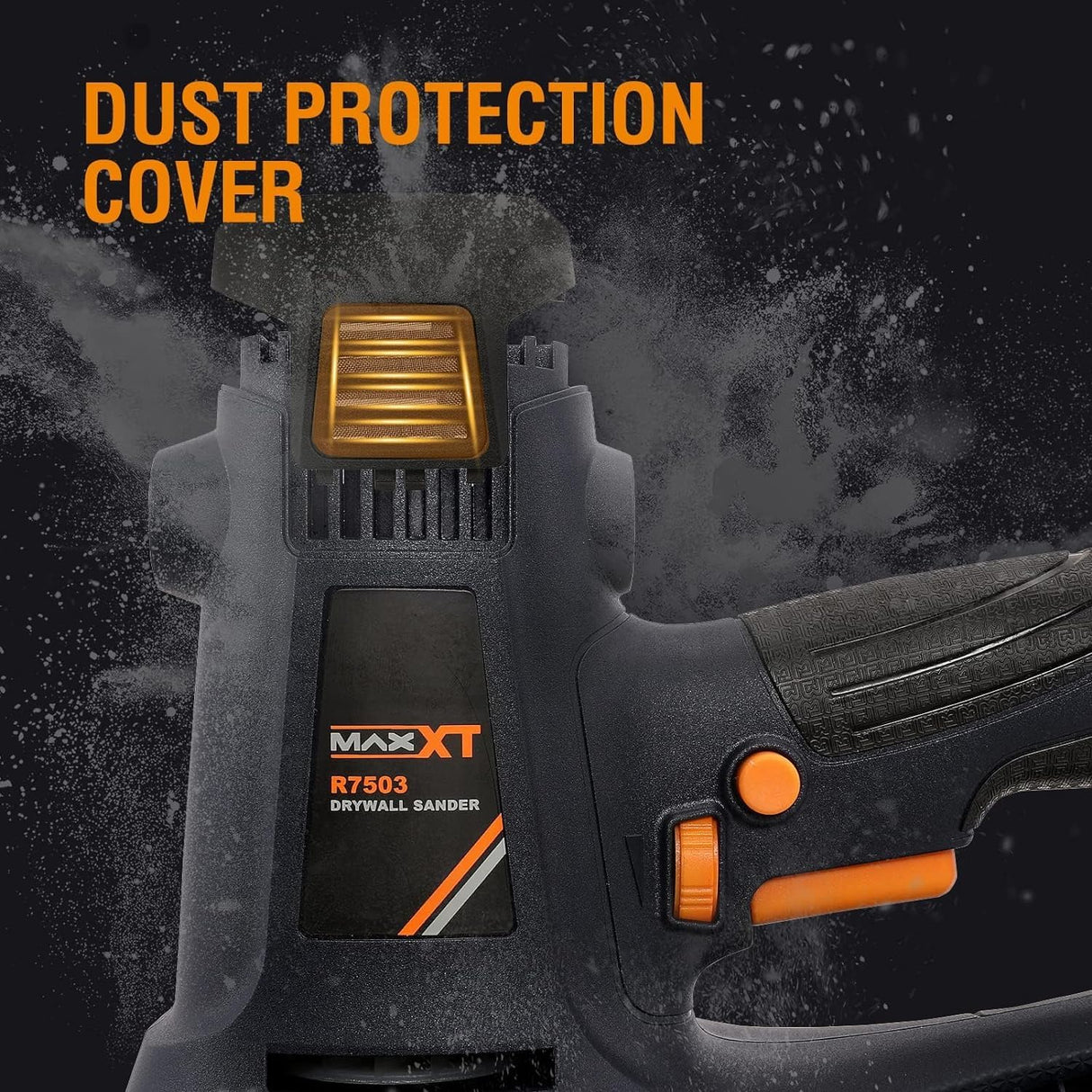 MAXXT Handheld Drywall Sander 810W, Electric Sander for Walls,Rough and fine Sanding, 1500-2800RPM Variable Speed, Upgraded Pad, Adjustable Suction, Self-Dust-Extraction (120, Volts) MAXXT