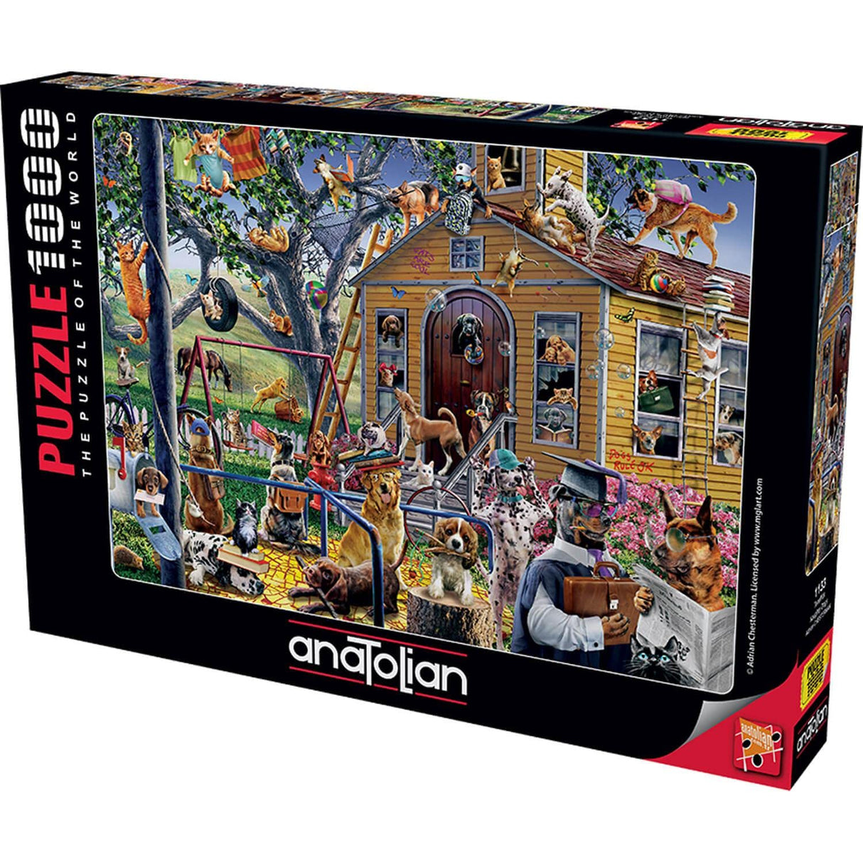 Anatolian Puzzle - Naughty Dogs, 1000 Piece Jigsaw Puzzle, #1133 Anatolian
