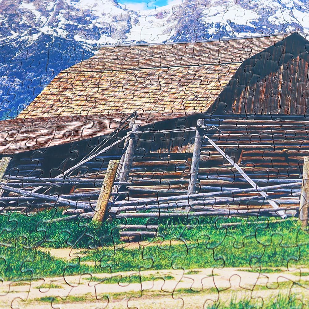 BEDUKE Jigsaw Puzzles for Adults 1000 Pieces Grand Teton National Park Precise Interlocking Thick Sturdy Cardboard Family Game 1000 Piece Puzzle Age 14+ BEDUKE