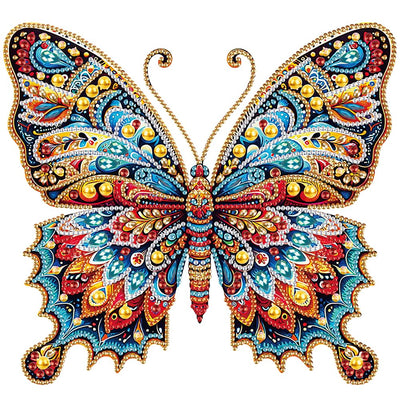 Stalente Diamond Painting Kits for Adults, 5D Special Shape Diamond Art Kits for Beginners, Crystal Rhinestones Diamond Painting for Home Wall Decoration Gift 12×12inch, Butterfly