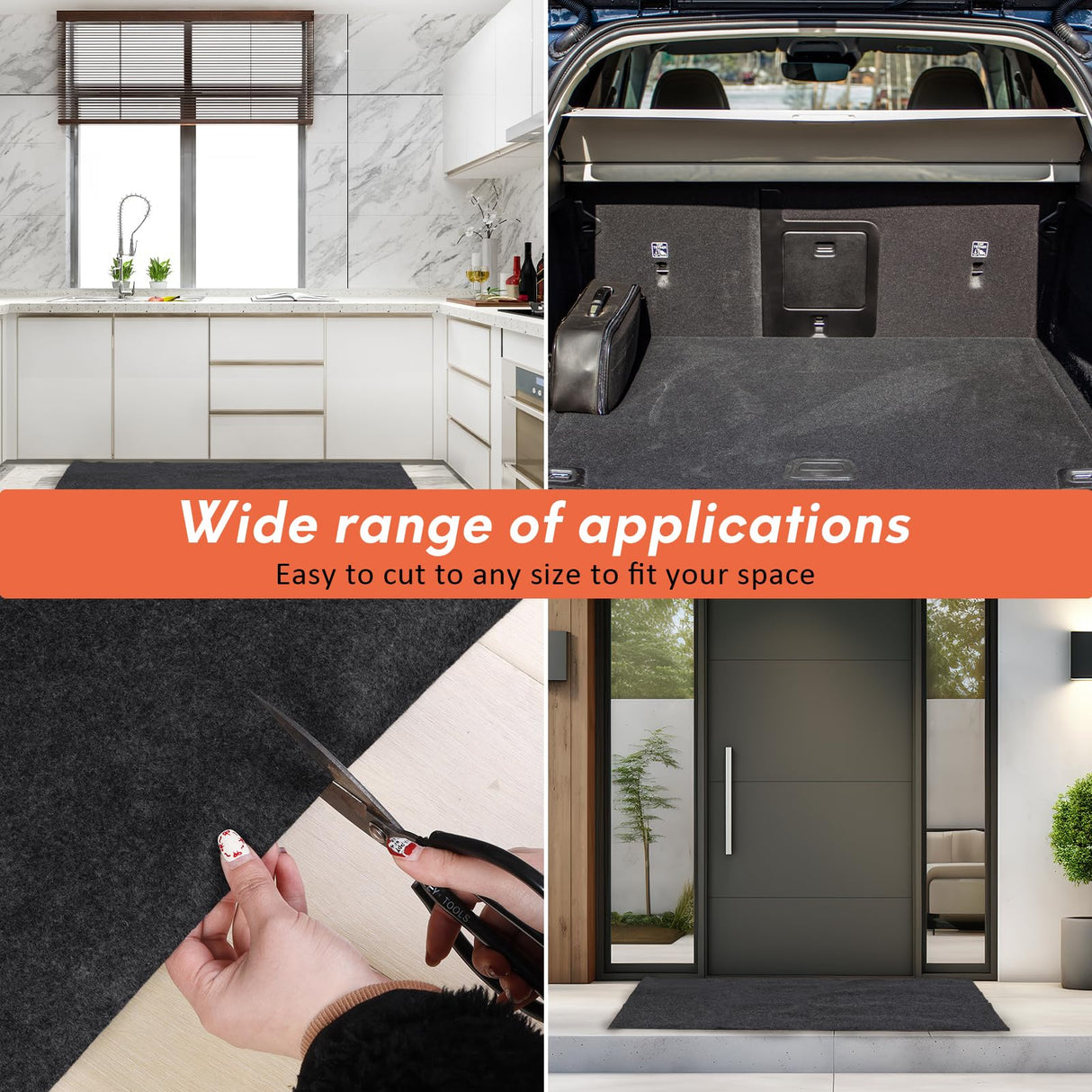 JERIA Oil Spill Mat (17x7.9 Ft) for Under Car Driveway Mats Oil Leaks Absorbent Oil Pad,Rubber Mat Garage Floor,Reusable,Waterproof Backing,Stain Resistant JERIA