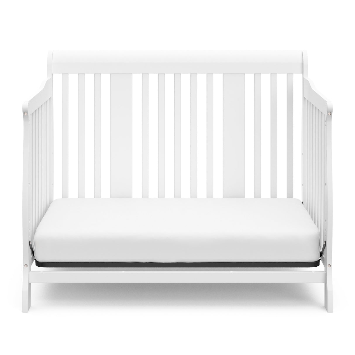 Storkcraft Tuscany 4-in-1 Convertible Crib (White) - Easily Converts to Toddler Bed, Day Bed or Full Bed, 3 Position Adjustable Height Mattress (Mattress Not Included) Stork Craft