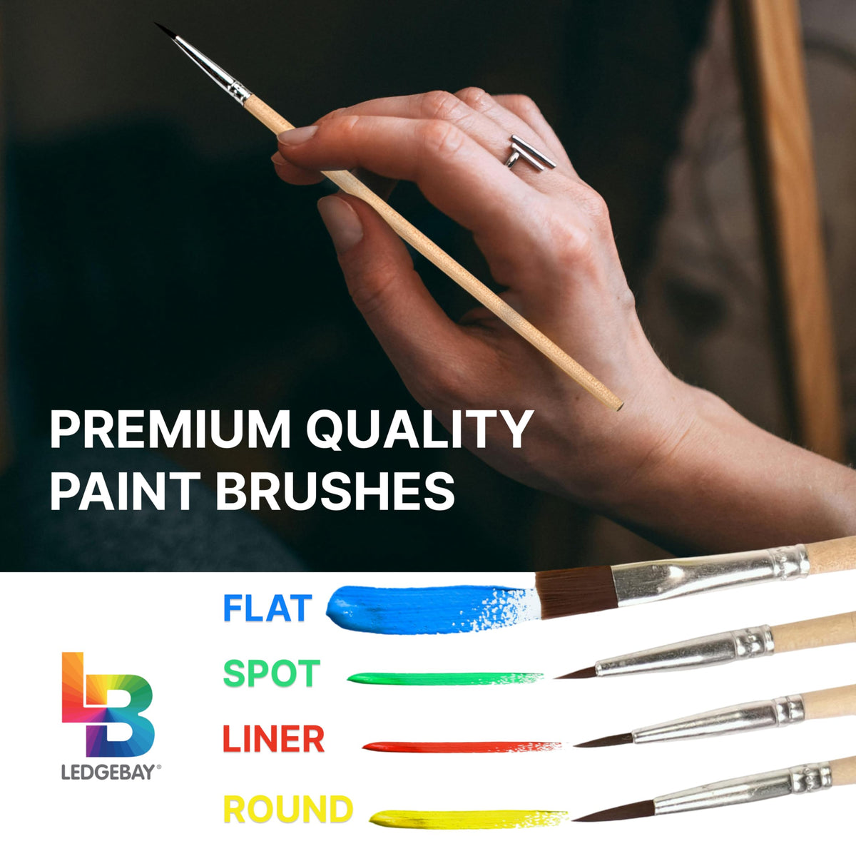 Ledgebay DIY Paint by Numbers Kit for Adults Framed Canvas Beginner to Advanced Paint by Numbers Kit Kits Include Acrylic Paint Set Brushes Tabletop Easel (Still Waters 12" x 16" Framed) Ledgebay