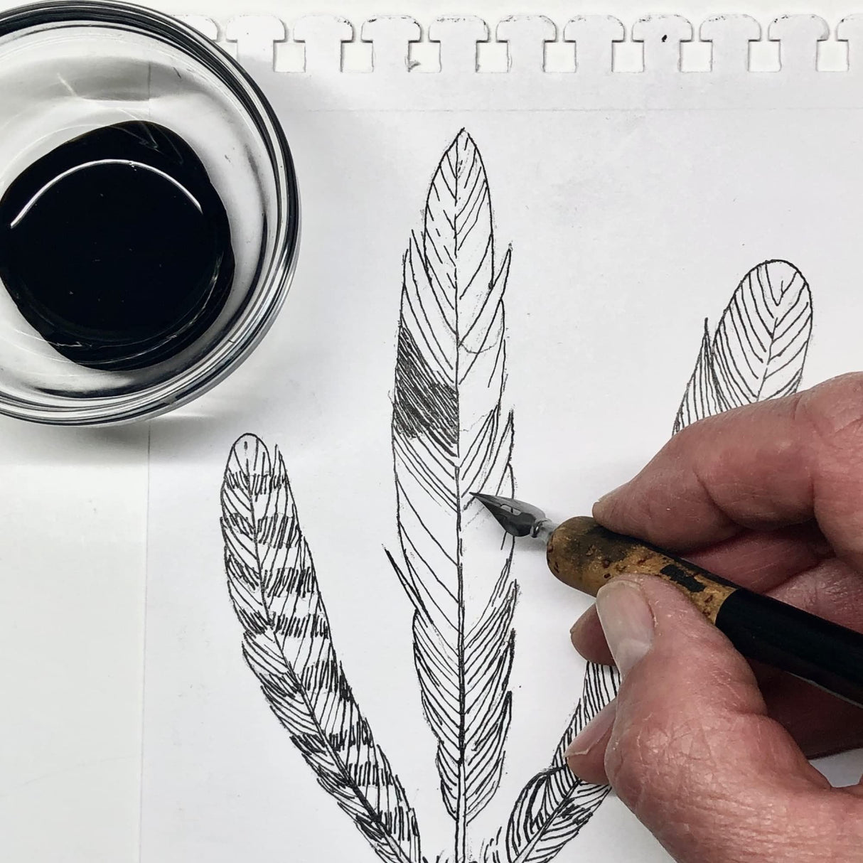 Grumbacher 5.5" x 8.5" Mixed Media Paper Pad with in & Out Pages, 98 lb. / 160 GSM, Side Wire Bound, 60 White Sheets/Pad, 1 Each Grumbacher