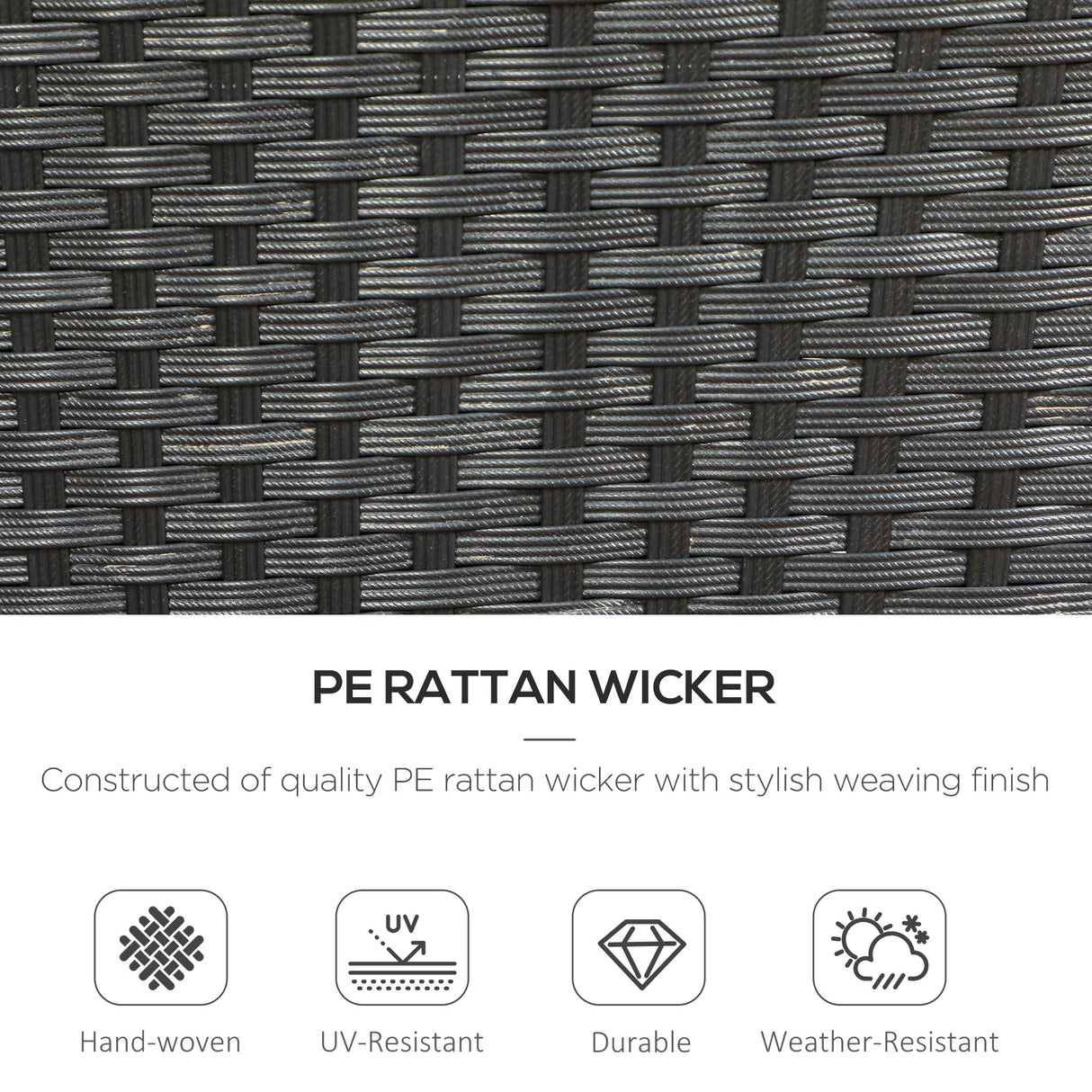 Outsunny Stackable PE Rattan Outdoor Dining Chairs with Cushions, Set of 4 Patio Wicker Dining Chairs with Armrests and Backrest for Patio, Deck, Cream White Outsunny