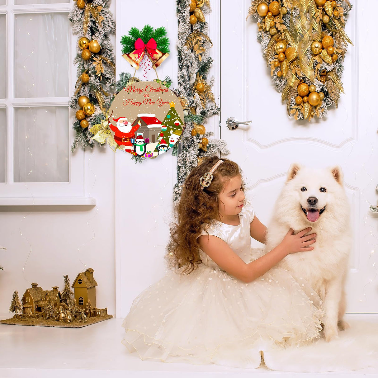 10Pack 10inch Sublimation Door Hanger Blanks, Aluminum Round Unfinished Blank Door Hanger Sign, Metal Wall Hanging Sublimation Ornament Blanks with Rope for Heat Press Machine, DIY Craft, Custom Decor HYHOSHI