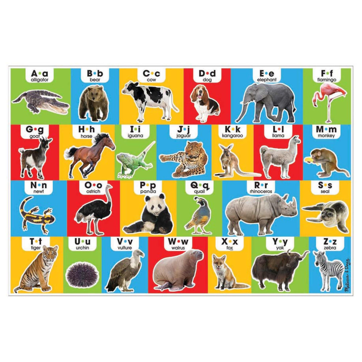 Melissa & Doug Animal Alphabet Floor Puzzle - 24 Pieces Melissa & Doug
