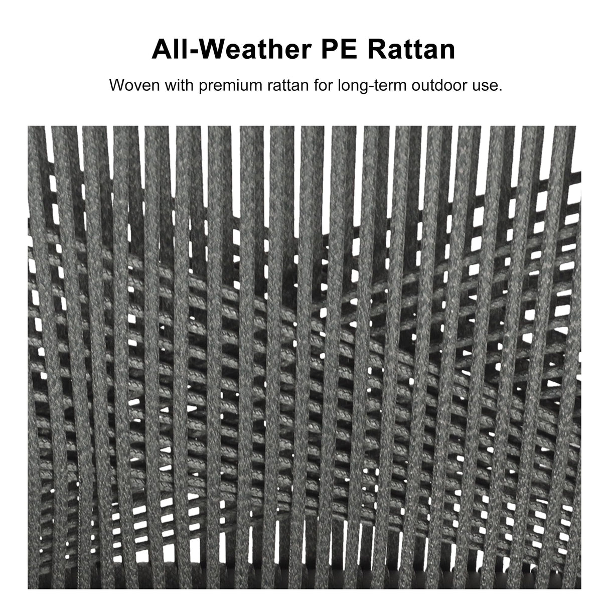 PURPLE LEAF 9 Pieces Outdoor Patio Dining Set All-Weather Aluminum Frame PE Rattan Outdoor Patio Furniture Set Rectangular Table and Chairs Set for 8 People Lawn Garden Backyard Deck, Grey PURPLE LEAF