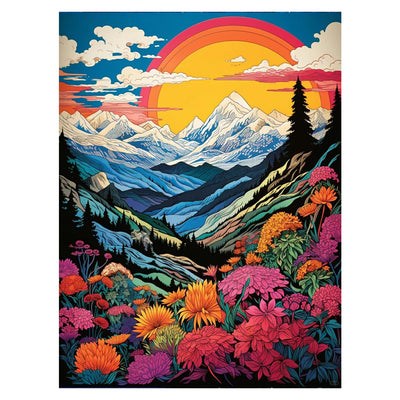 DOTZSO Rainbow Diamond Painting Kits for Adults, Easy DIY 5D Round Full Drill Diamond Art kit Diamond Dot Crystal Gem Art and Craft for Beginners Home Wall Decor 12x16 Inches