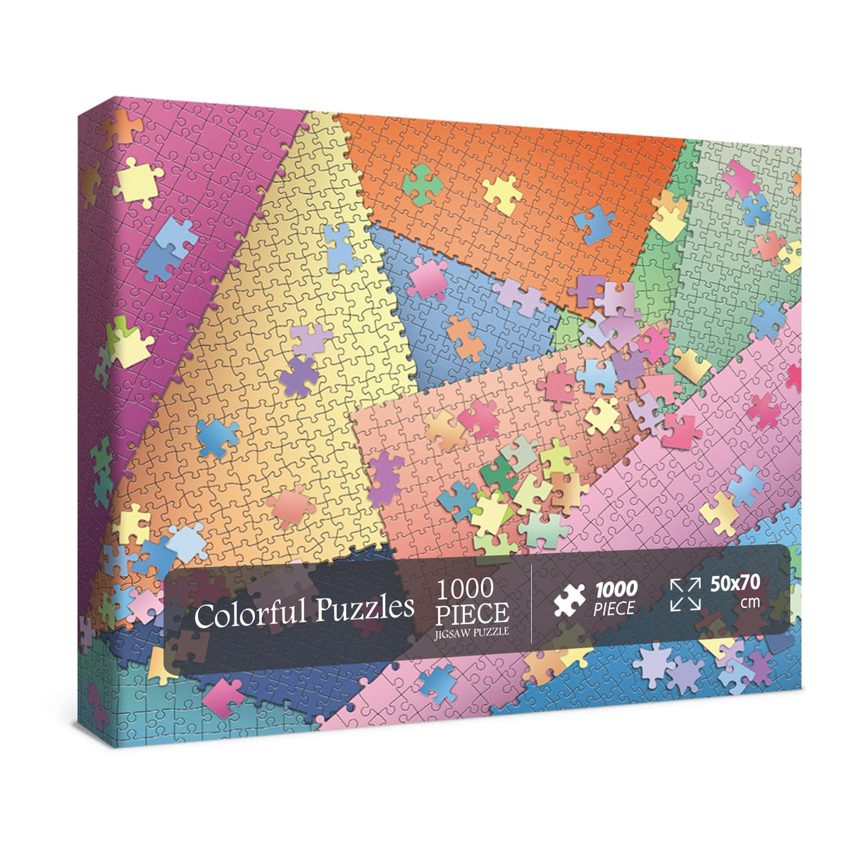 Difficult Puzzle 1000 Pieces, Impossible Colorful Jigsaw Puzzles for Adults, Challenging Puzzles for Adults Hard Puzzle Within The Puzzle BBOLDIN