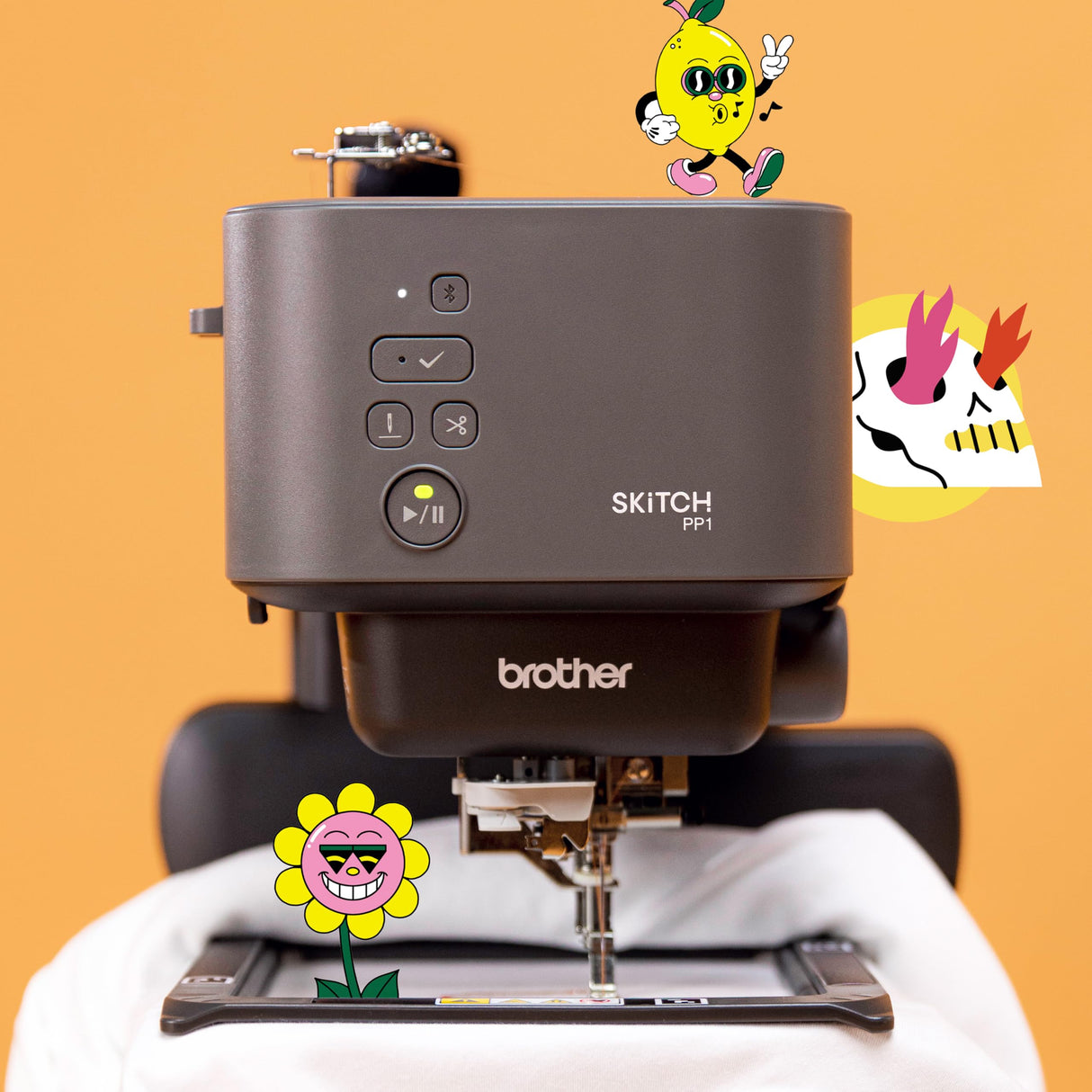 Brother Skitch Single-Needle Embroidery Machine powered by the required Artspira mobile app, 4” x 4” Embroidery Area, Bluetooth Connected Brother
