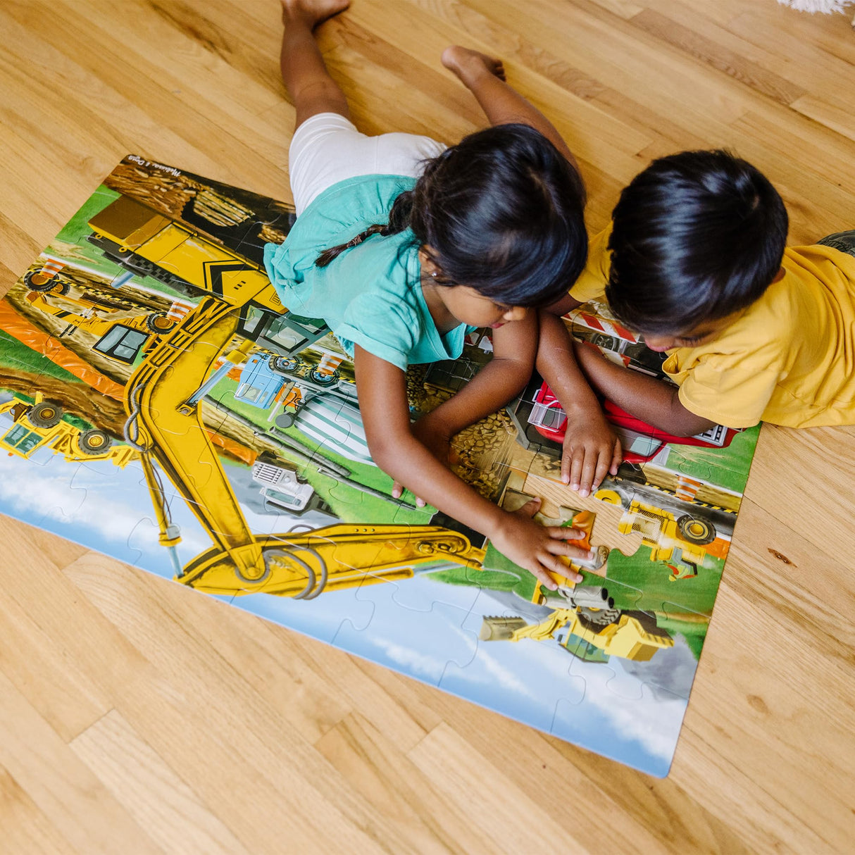 Melissa & Doug Building Site Jumbo Jigsaw Floor Puzzle - 48 pcs - FSC Certified Melissa & Doug
