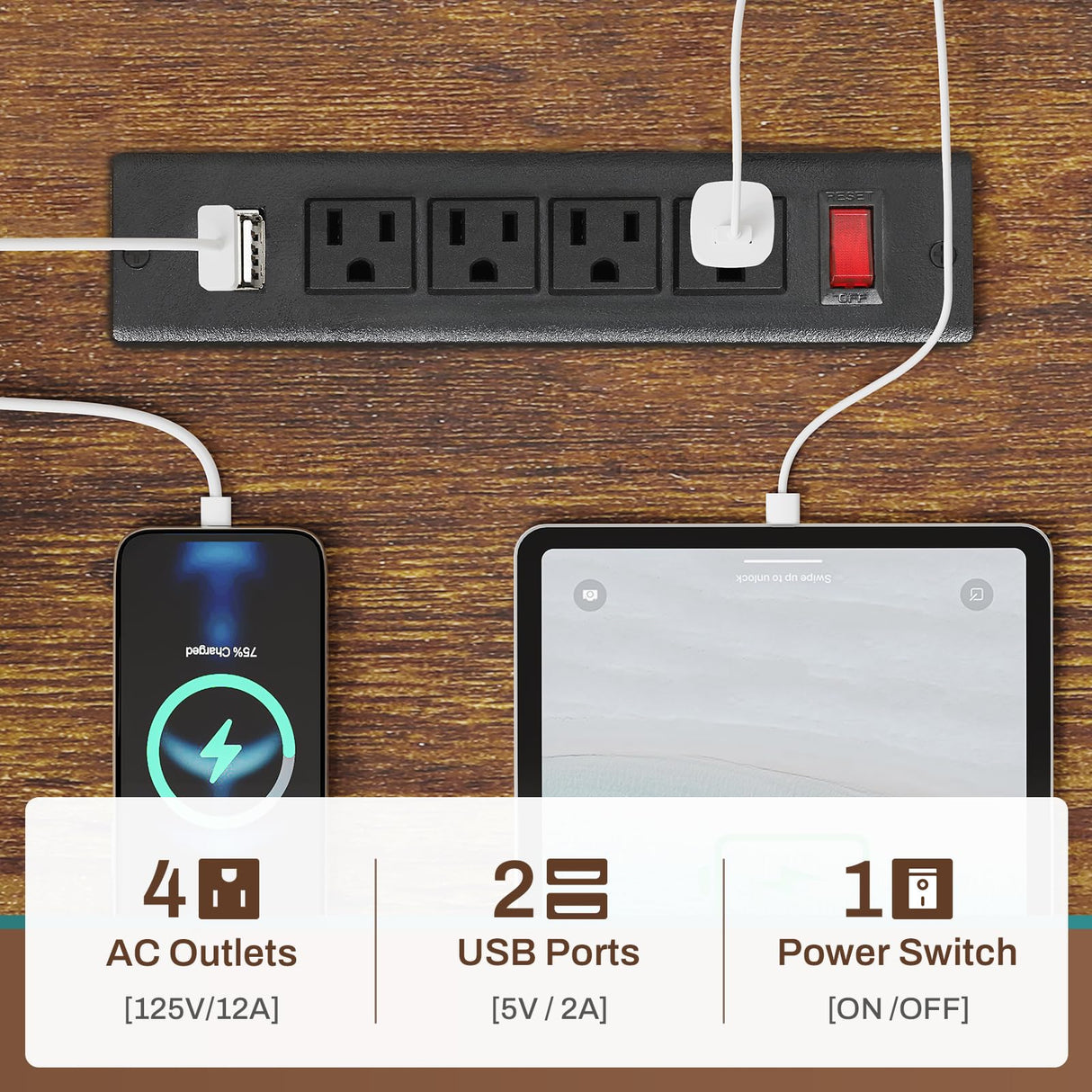 SEDETA L Shaped Desk with Drawers, 62.2" Home Office Desk with Fabric File Drawers and Power Outlet, L Shaped Desk with Hutch, Storage Shelves, LED Lights, Rustic Brown SEDETA