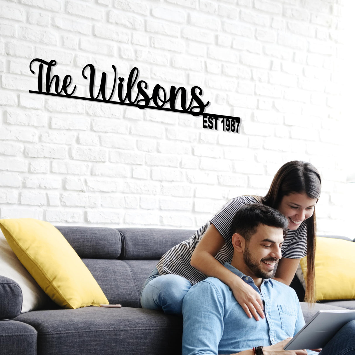 Family Name Metal Sign, Custom Name Sign, Custom Last Name Plaque, Last Name Sign, Established Last Name Sign, Metal Monogram, Family Gift, Contemporary Wall Sign, Established Signs, Family Gift Bosfori