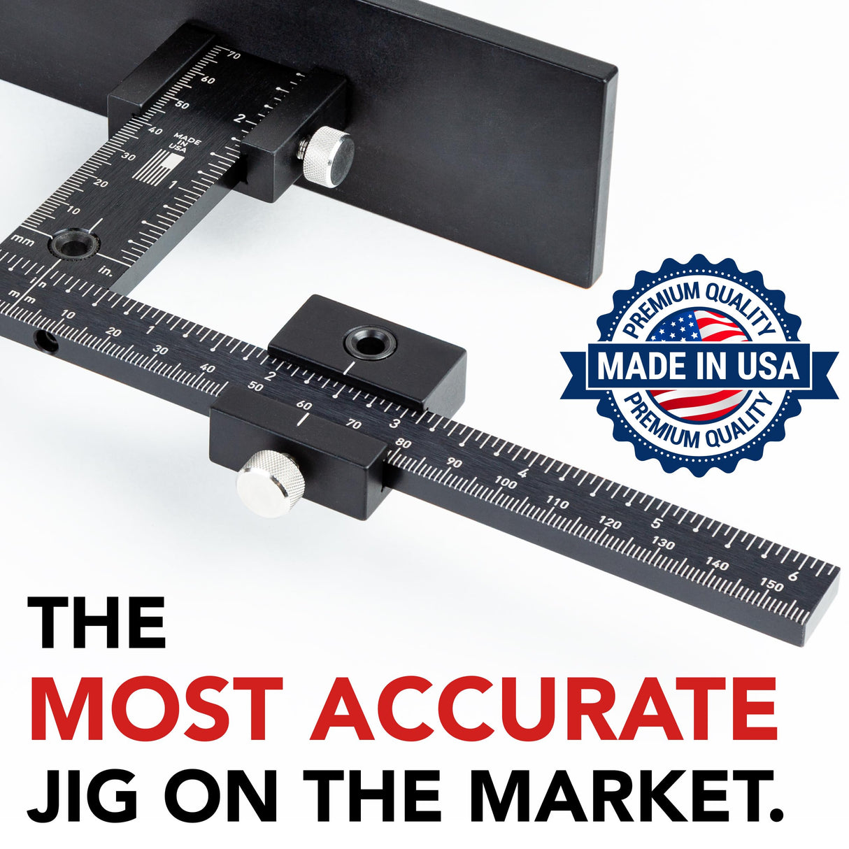True Position Tools The Original Cabinet Hardware Jig - Made in USA - Most Accurate Tool for Knobs and Pulls - Hand Calibrated True Position Tools