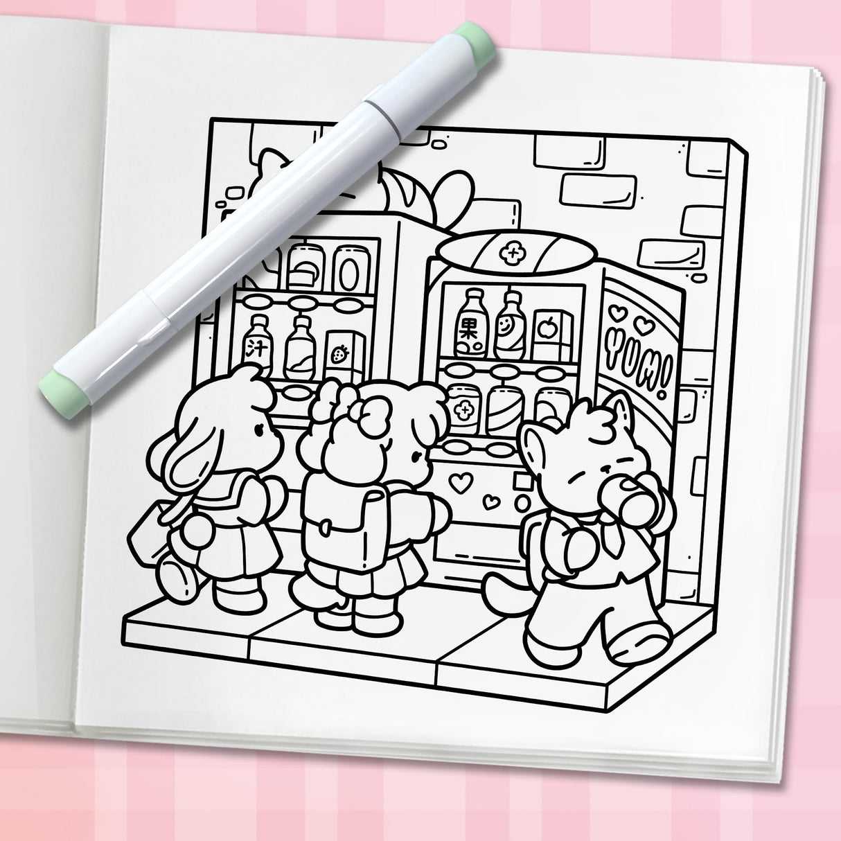 Cozy Japan: Cute Coloring Book for Adults and Teens with Charming Characters and Delightful Japanese Scenes for Relaxation (Cozy Coloring Books) WoodArtSupply