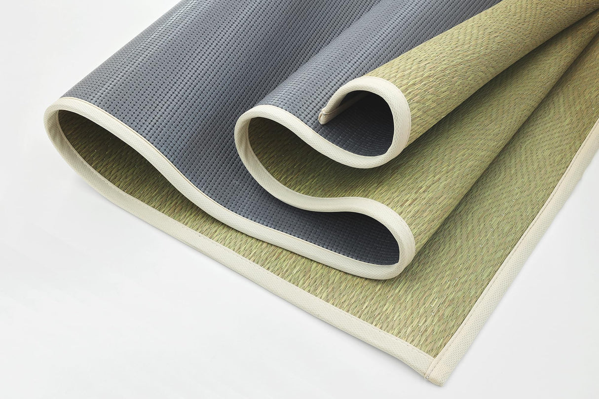 Igusa Yoga/Pilates Mat made in Japan, Organic Japanese Quality Tatami Mat, Exercise Mat, Tatami Rug, Non-slip Deodorant Workout Mat (Natural) 大島屋