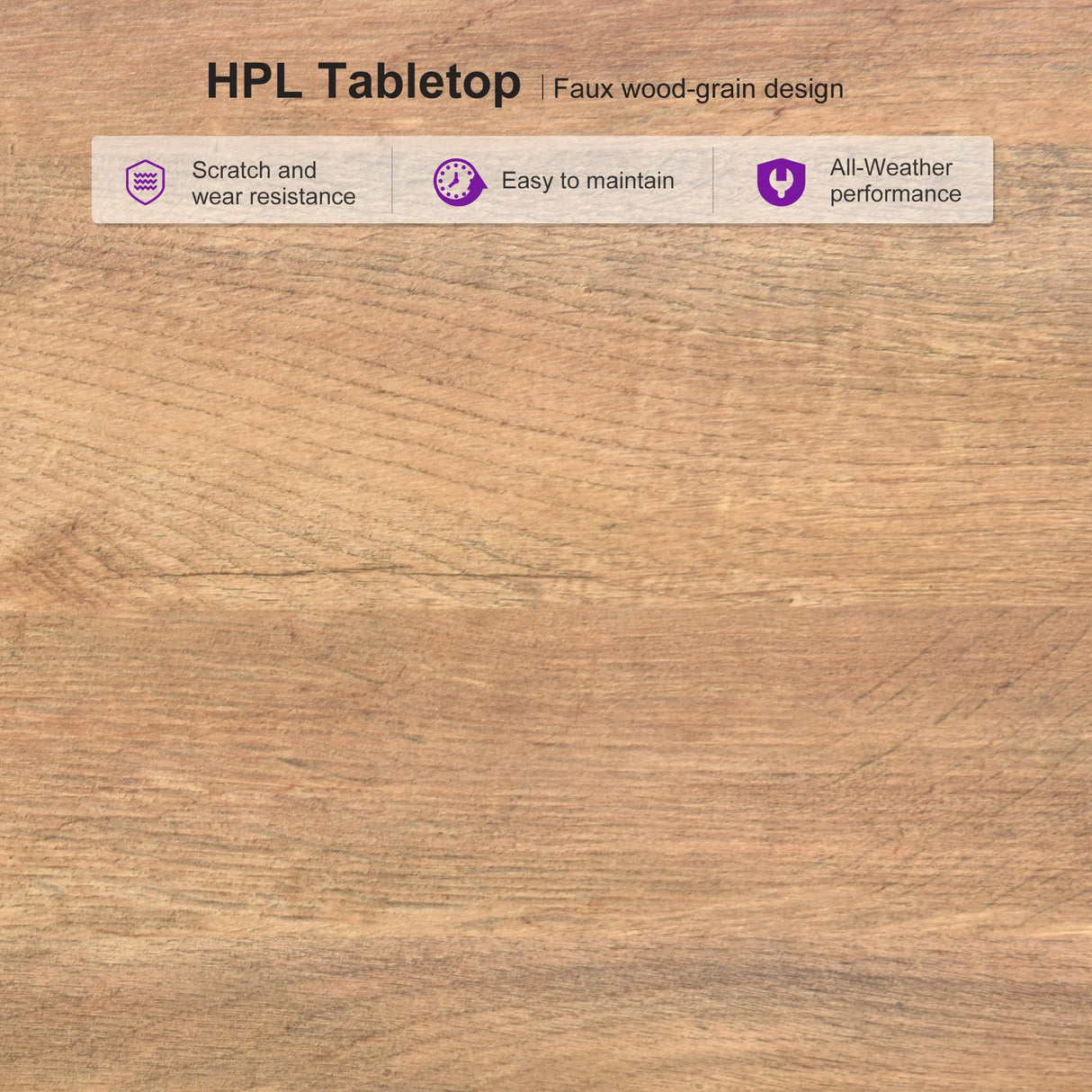 PURPLE LEAF 9 Pieces Outdoor Dining Set Patio Furniture Set Aluminum Rattan Wicker Patio Dining Table and Chairs Set for 8 for Lawn Backyard Deck Brown PURPLE LEAF