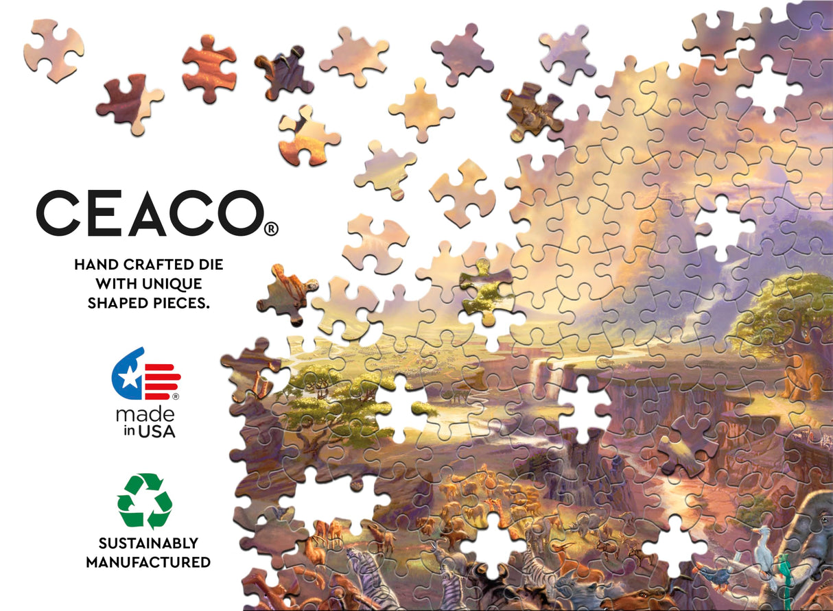 Ceaco - Thomas Kinkade - Disney - The Lion King - 1000 Piece Jigsaw Puzzle Ceaco