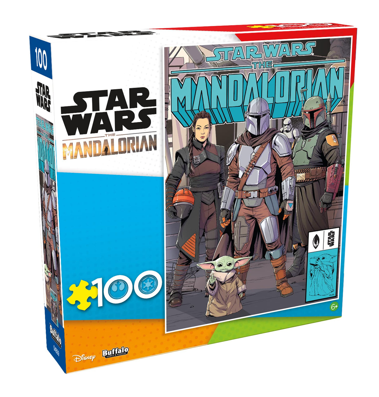 Buffalo Games - Star Wars - : Legendary Bounty - 100 Piece Jigsaw Puzzle for Families -Challenging Puzzle Perfect for Game Nights - Finished Size is 15.00 x 11.00 Buffalo Games