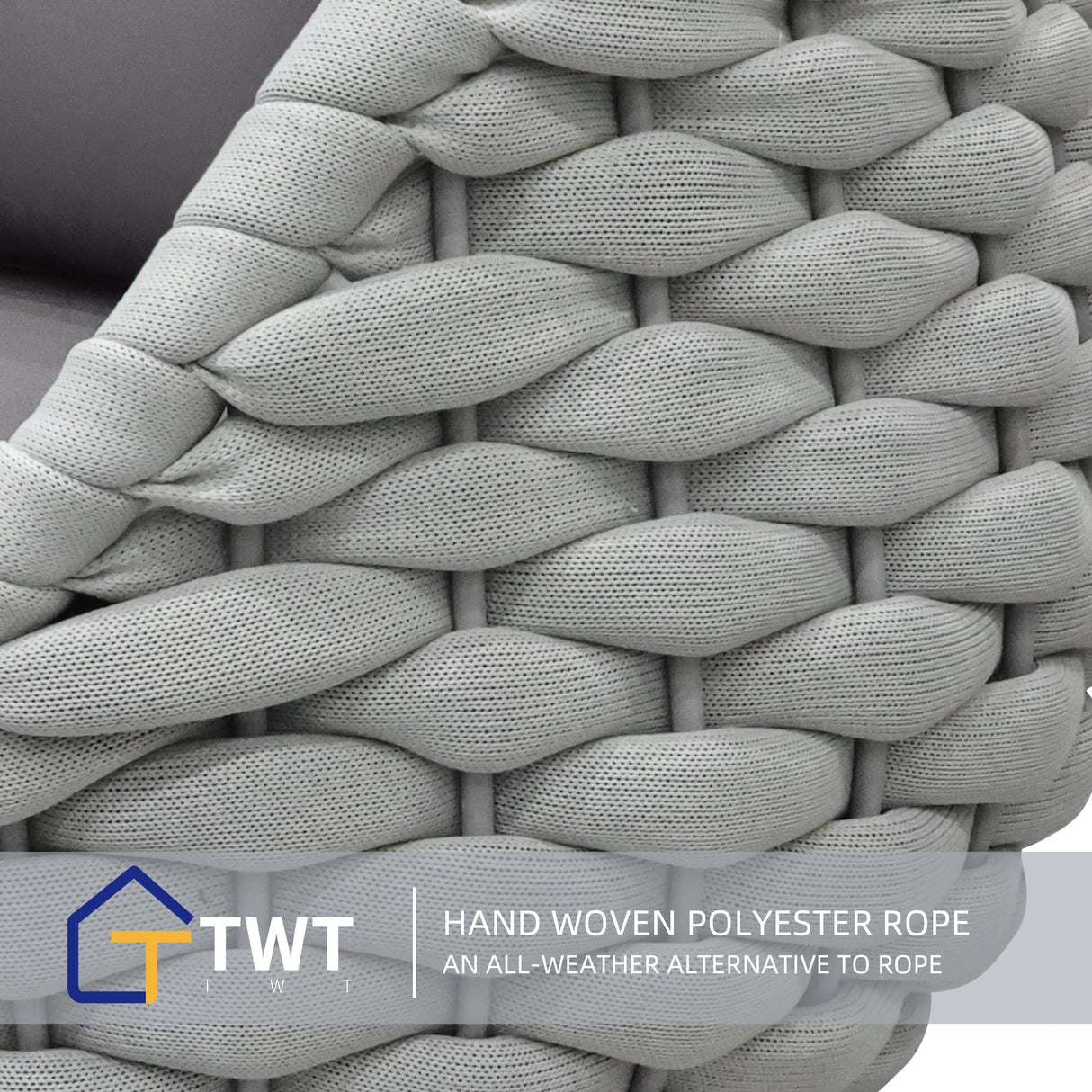 6-Piece Aluminum Patio Furniture Set, Modern Outdoor Conversation Set Sectional Sofa with Water Repellent Thick Cushions and Coffee Table for Balcony, Garden TWT