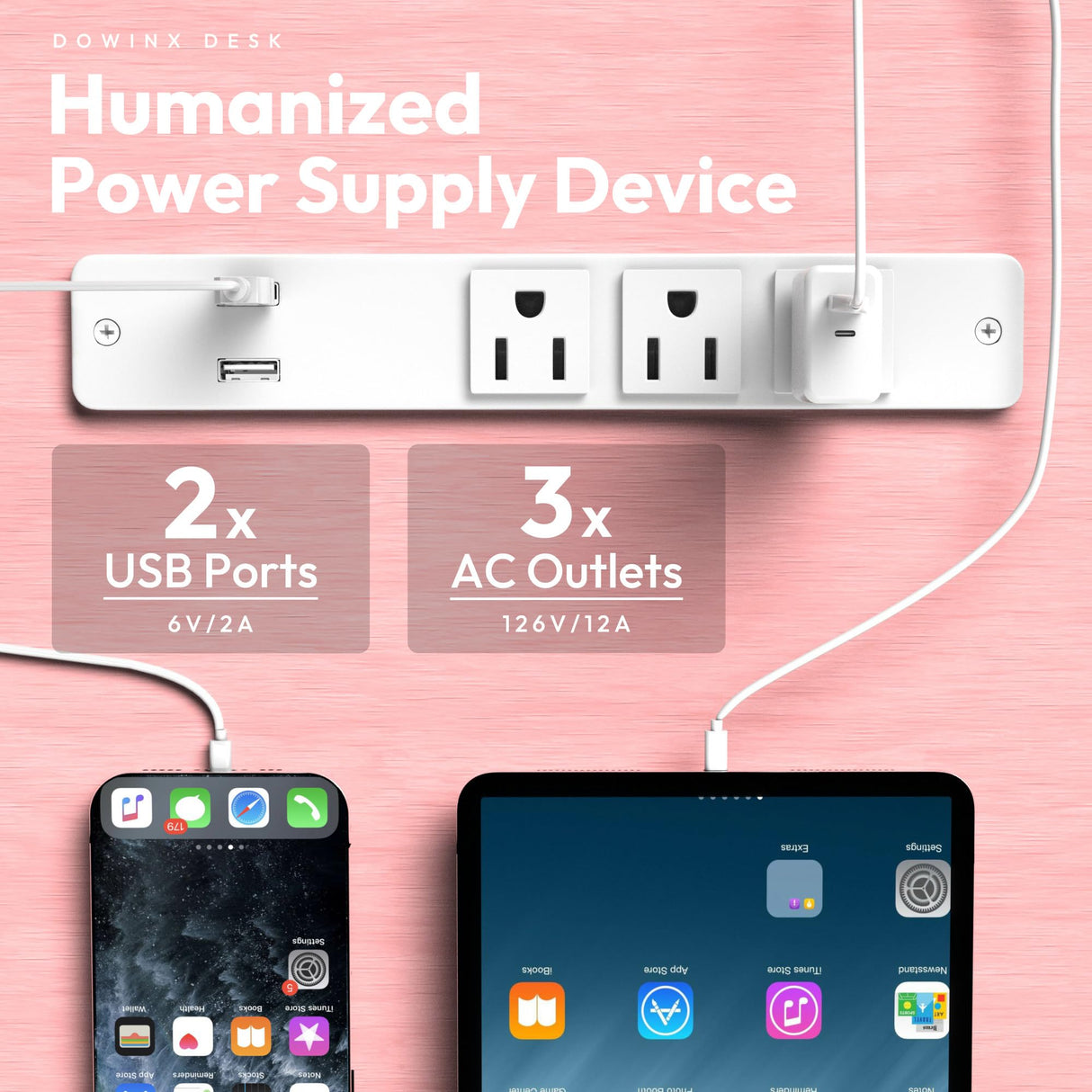 Dowinx L Shaped Desk with Pegboard and Drawers, Reversible 67” Gaming Desk with RGB Light and Power Outlet, Computer Corner Desk with Storage and Hutch for Game Office Home, Pink Dowinx