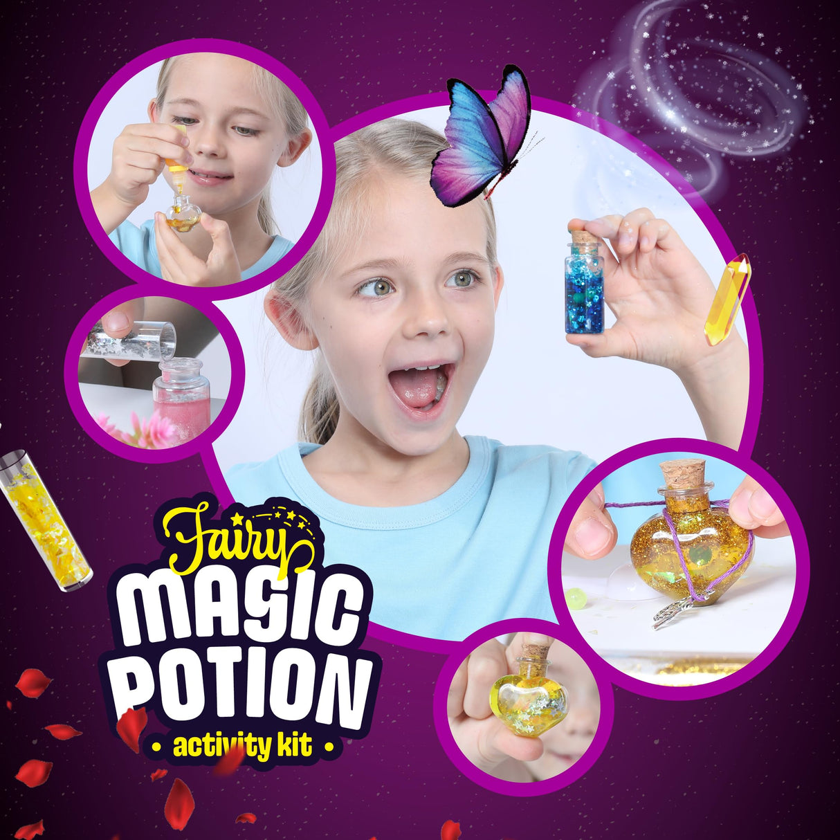 Dan&Darci Fairy Magic Potion Kit for Kids - Gifts for Girls - 6 7 8 9 10 Year Old Girl Gift - Christmas Ideas - Toys 8-10 7-8 - Arts and Crafts for Kid Ages 6-8 Years - Magical Workshop Craft Kits Dan&Darci