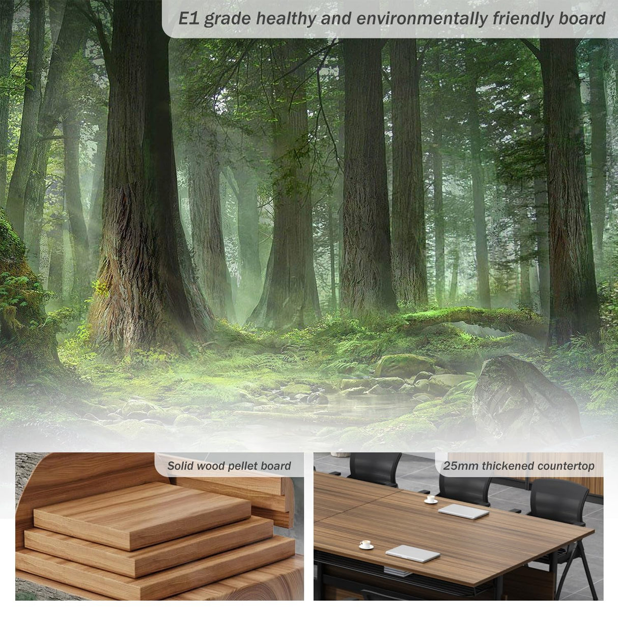 LKATOR Foldable Conference Table,Modern Mobile Meeting Table with Silent Wheels,Mobile Training Table for Training Rooms,Rolling Conference Room Tables for Office,Classroom (6pack 61 * 21.6 * 29.5) LKATOR