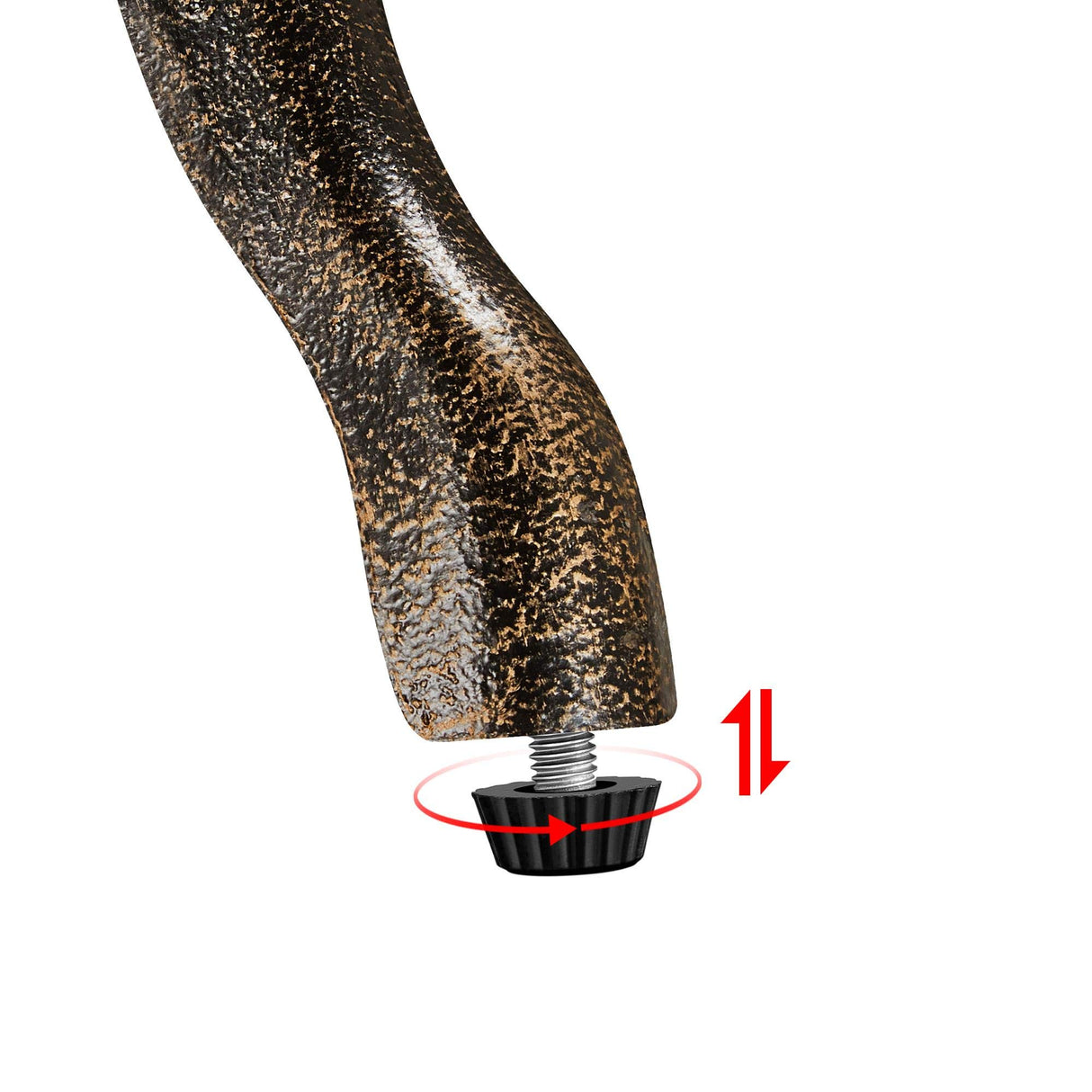 Yaheetech 3-Piece Outdoor Bistro Set w/Rose Design, Rust-Resistant Cast Aluminum Table and Chairs w/Umbrella Hole for Balcony Backyard Garden - Bronze Yaheetech